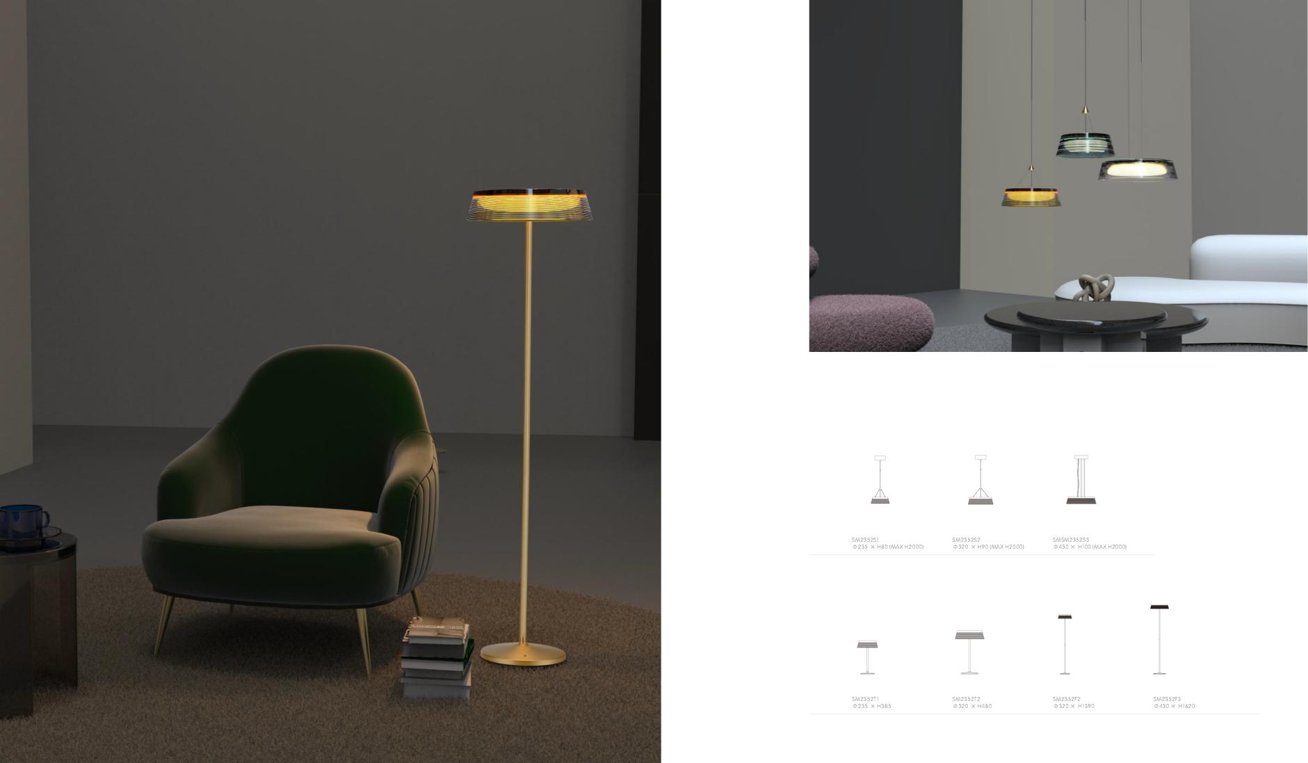 Beyond Lights - Gold Floor Lamp