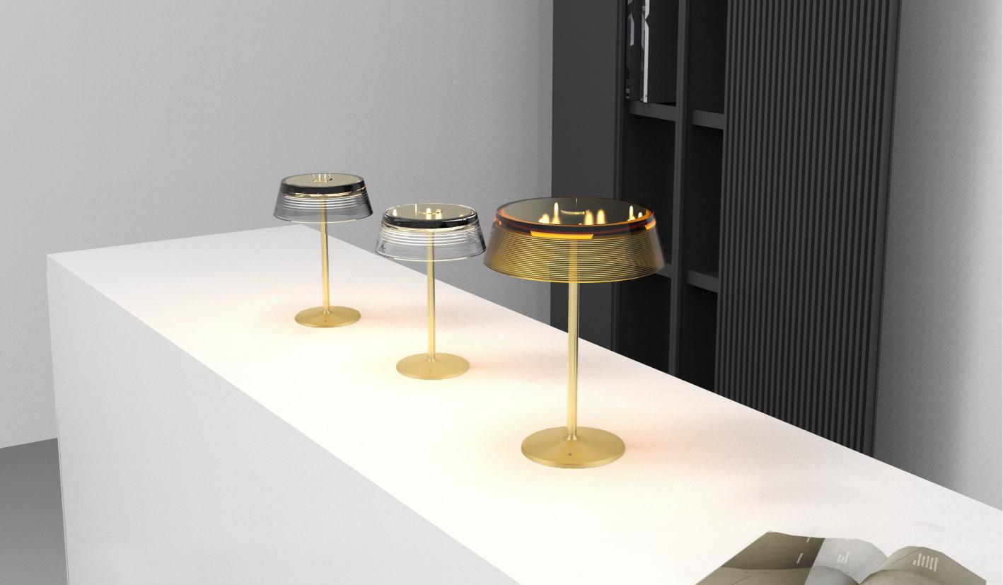 Beyond Lights - Gold Table Lamp