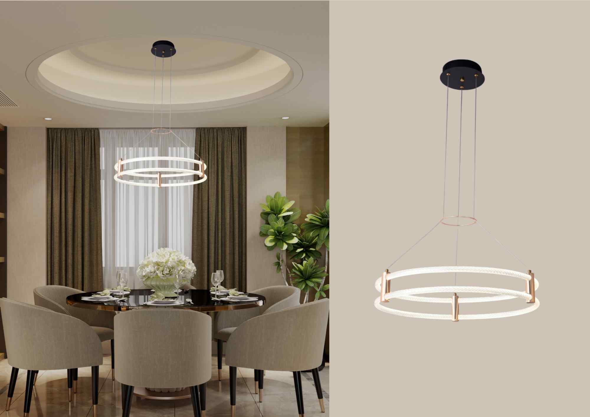 Beyond Lights - Ring Chandelier Light