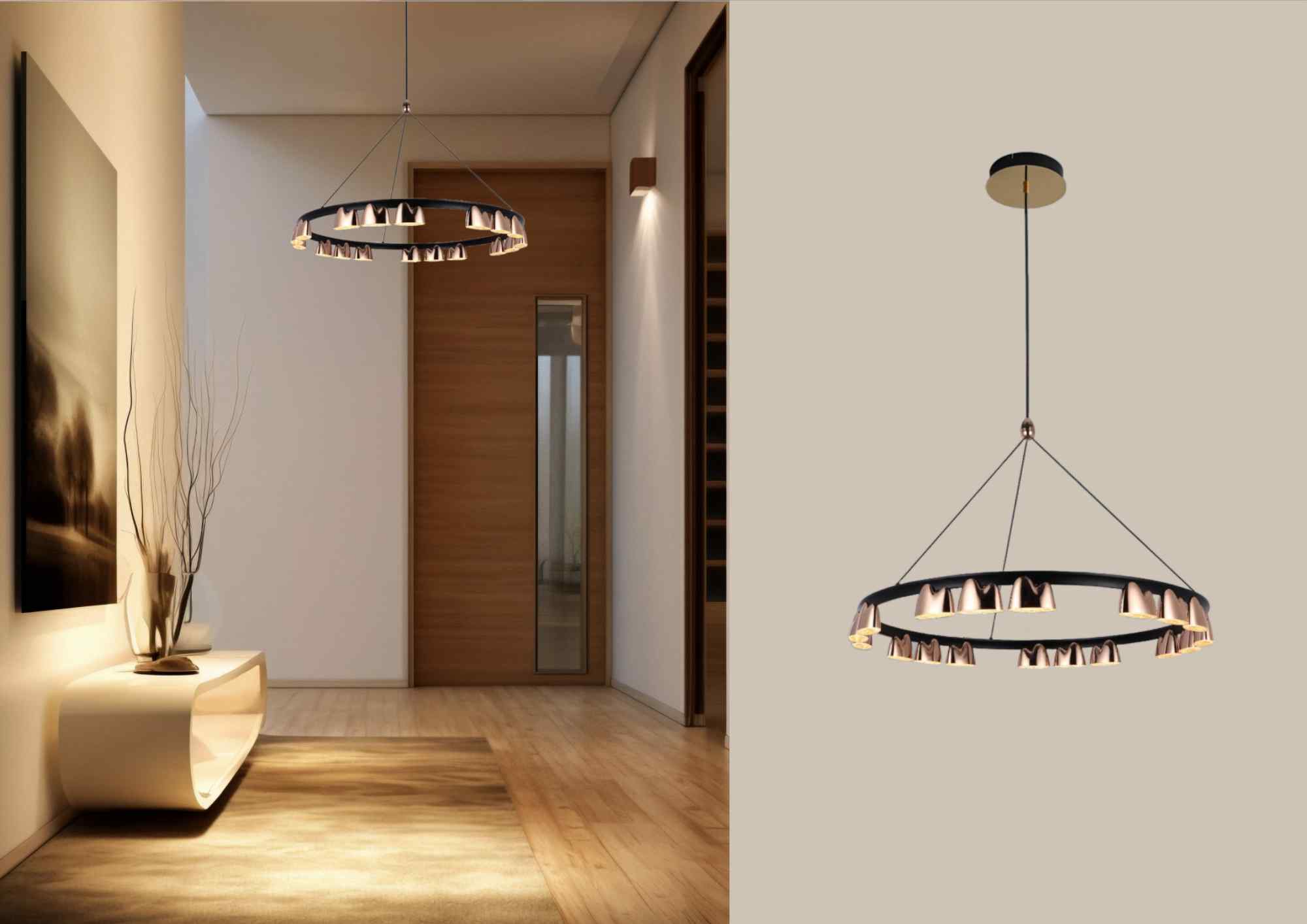 Beyond Lights - Modern Ring Chandelier