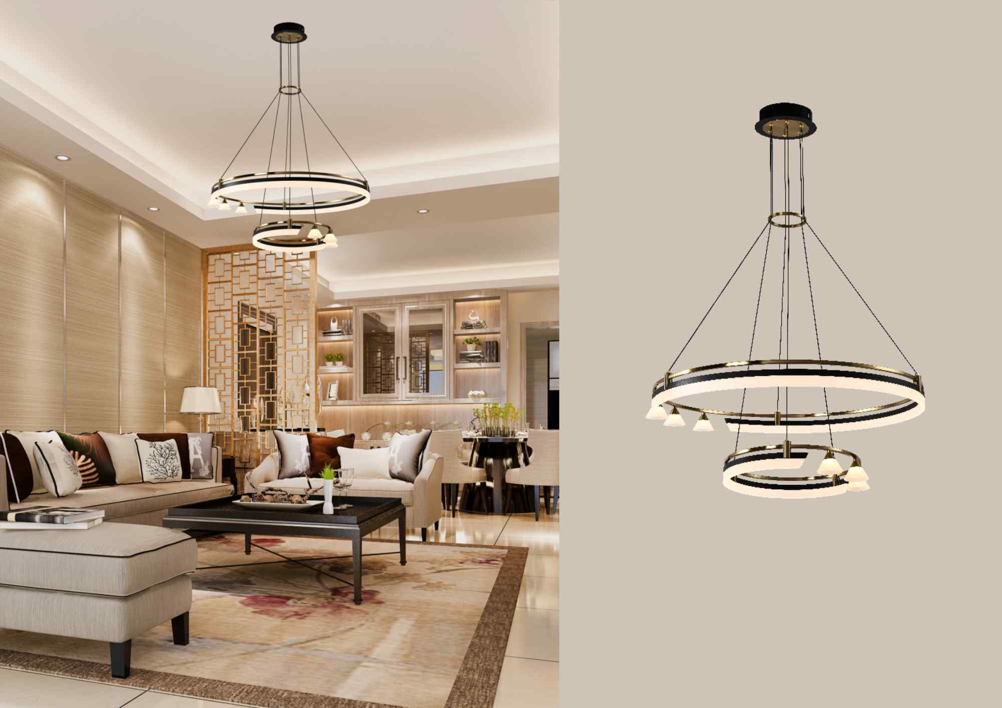 Beyond Lights - Ring Chandelier Light