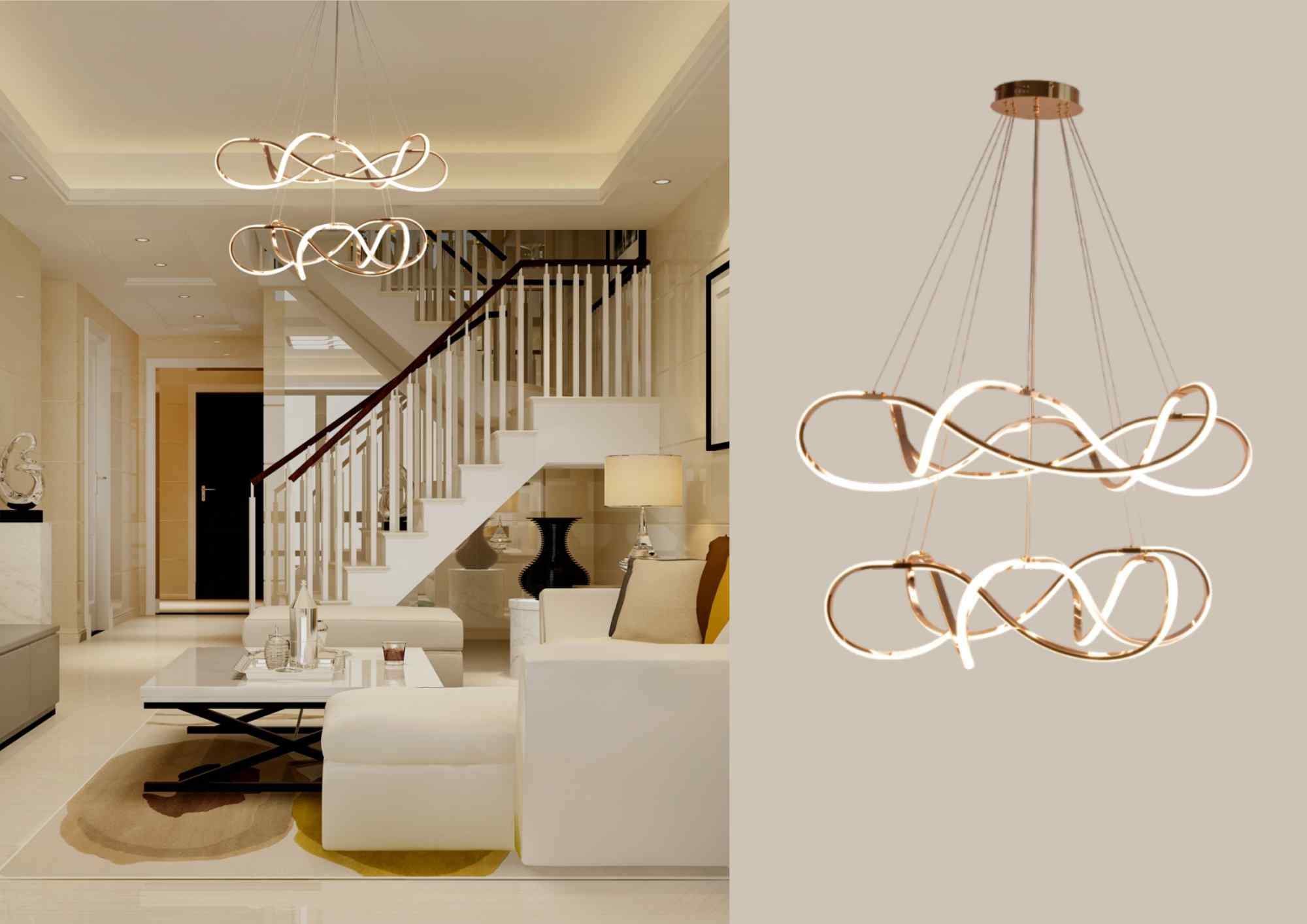 Beyond Lights - Modern LED Chandelier