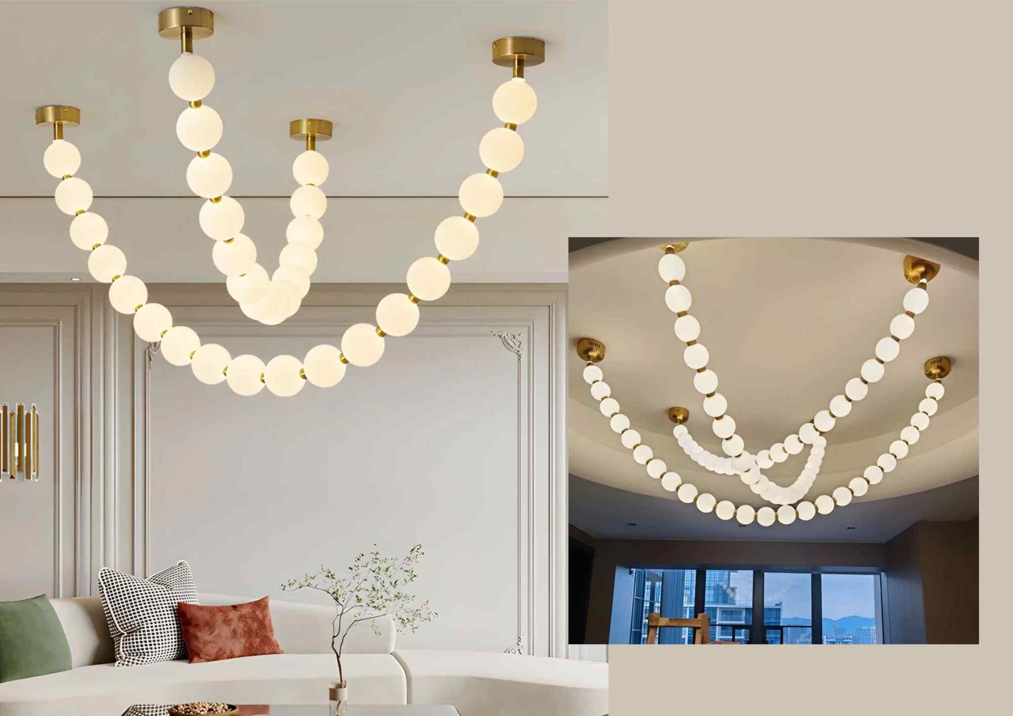 Beyond Lights - Beaded Ceiling Light