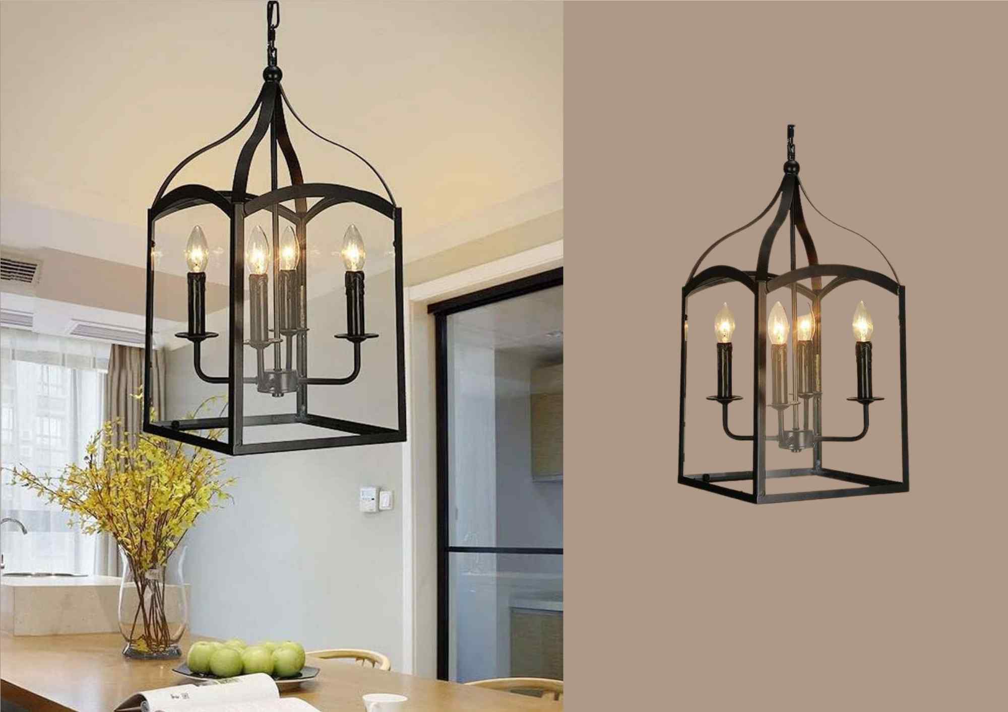 Beyond Lights - Metal Cage Chandelier