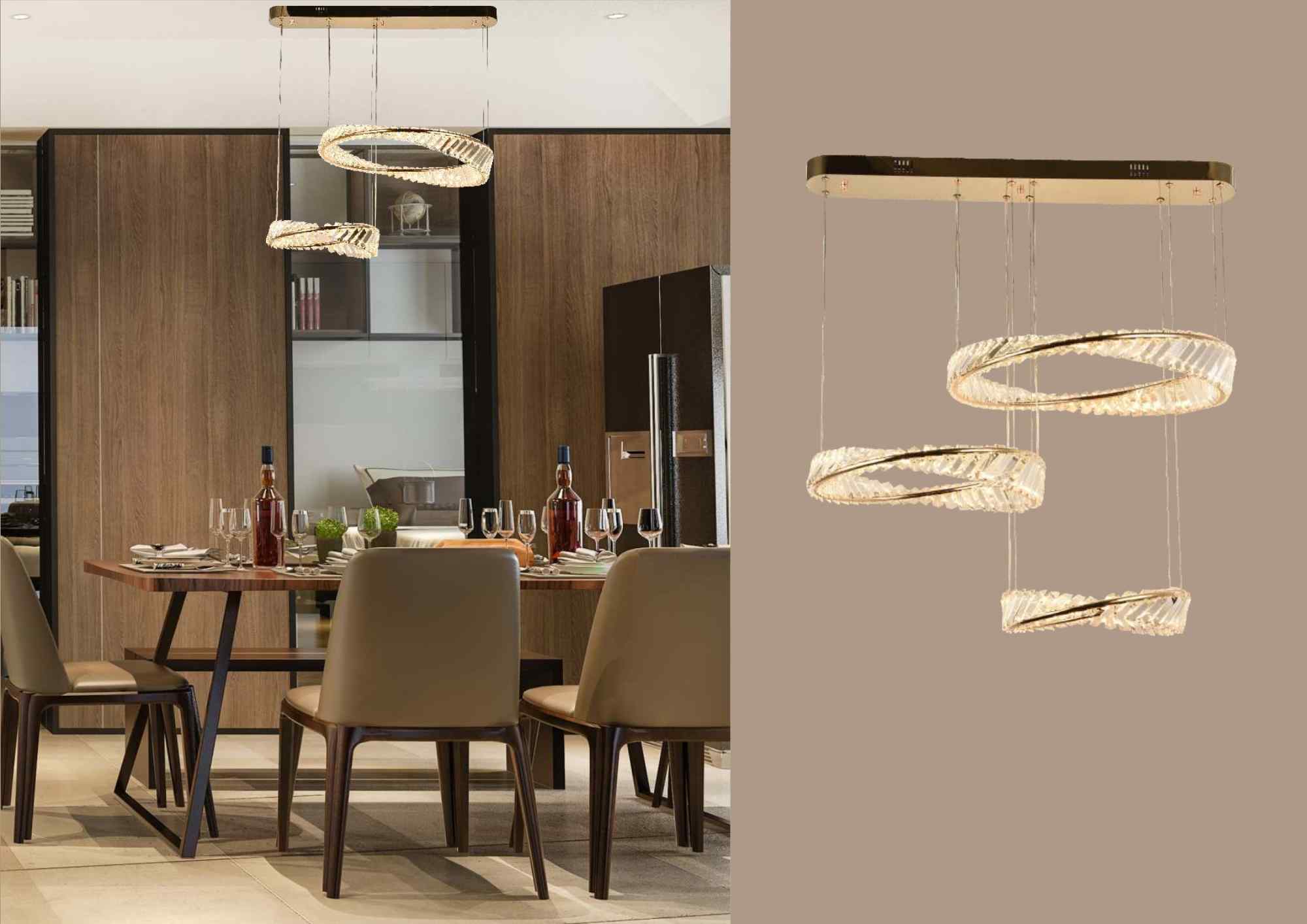 Beyond Lights - Crystal Ring Chandelier