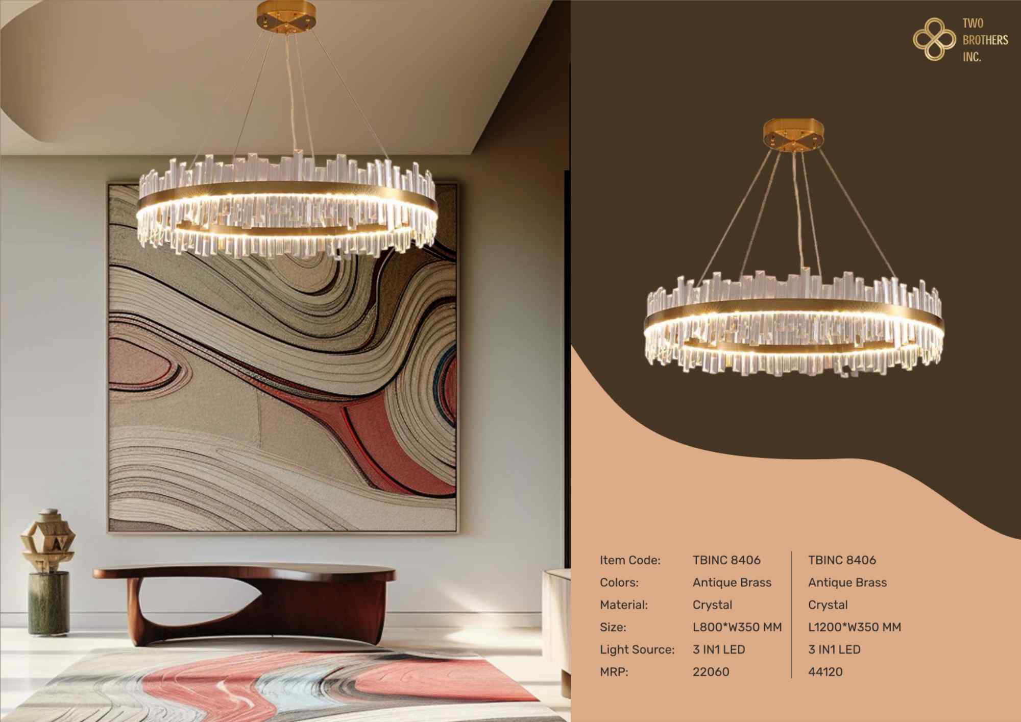 Beyond Lights - Crystal Ring Chandelier