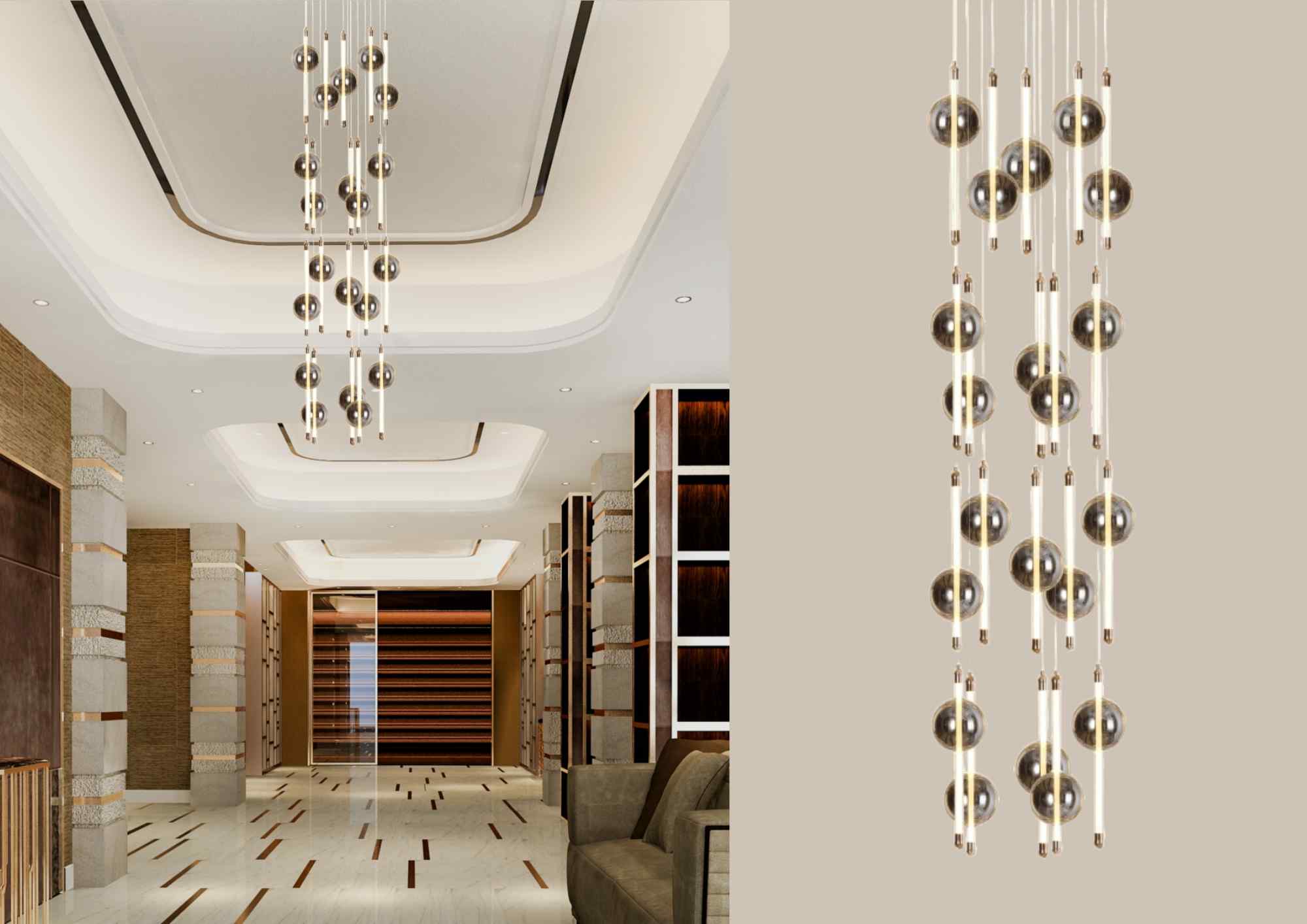 Beyond Lights - Orb Chandelier Light