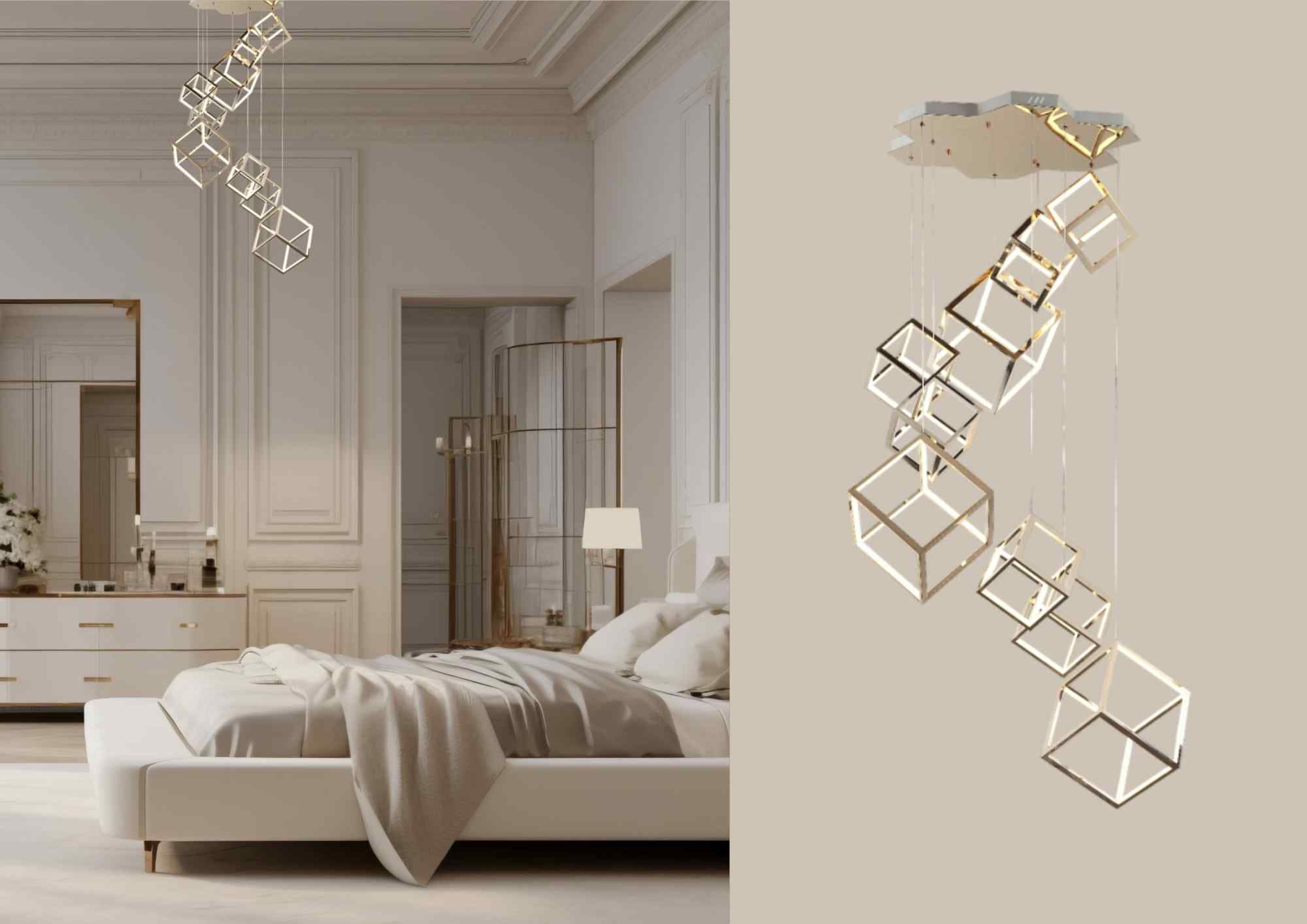 Beyond Lights - Cube Chandelier Light