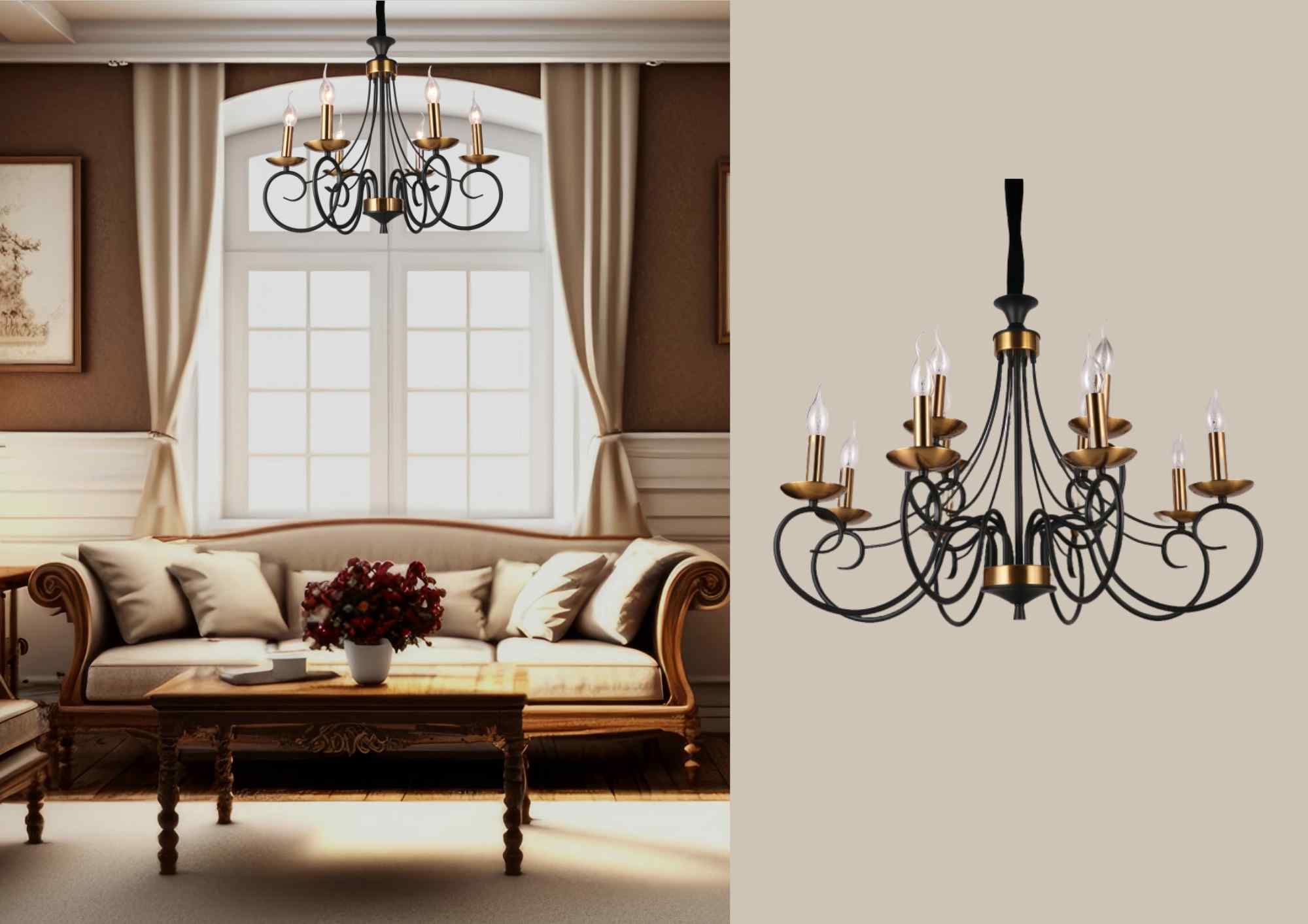 Beyond Lights - Iron Candle Chandelier