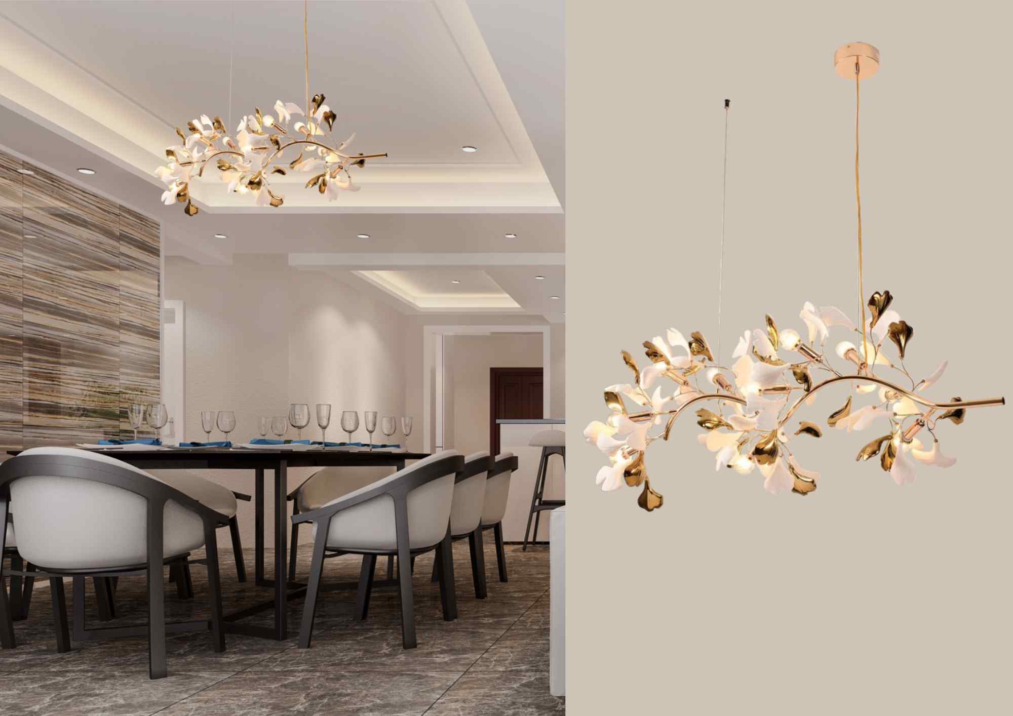 Beyond Lights - Floral Branch Chandelier