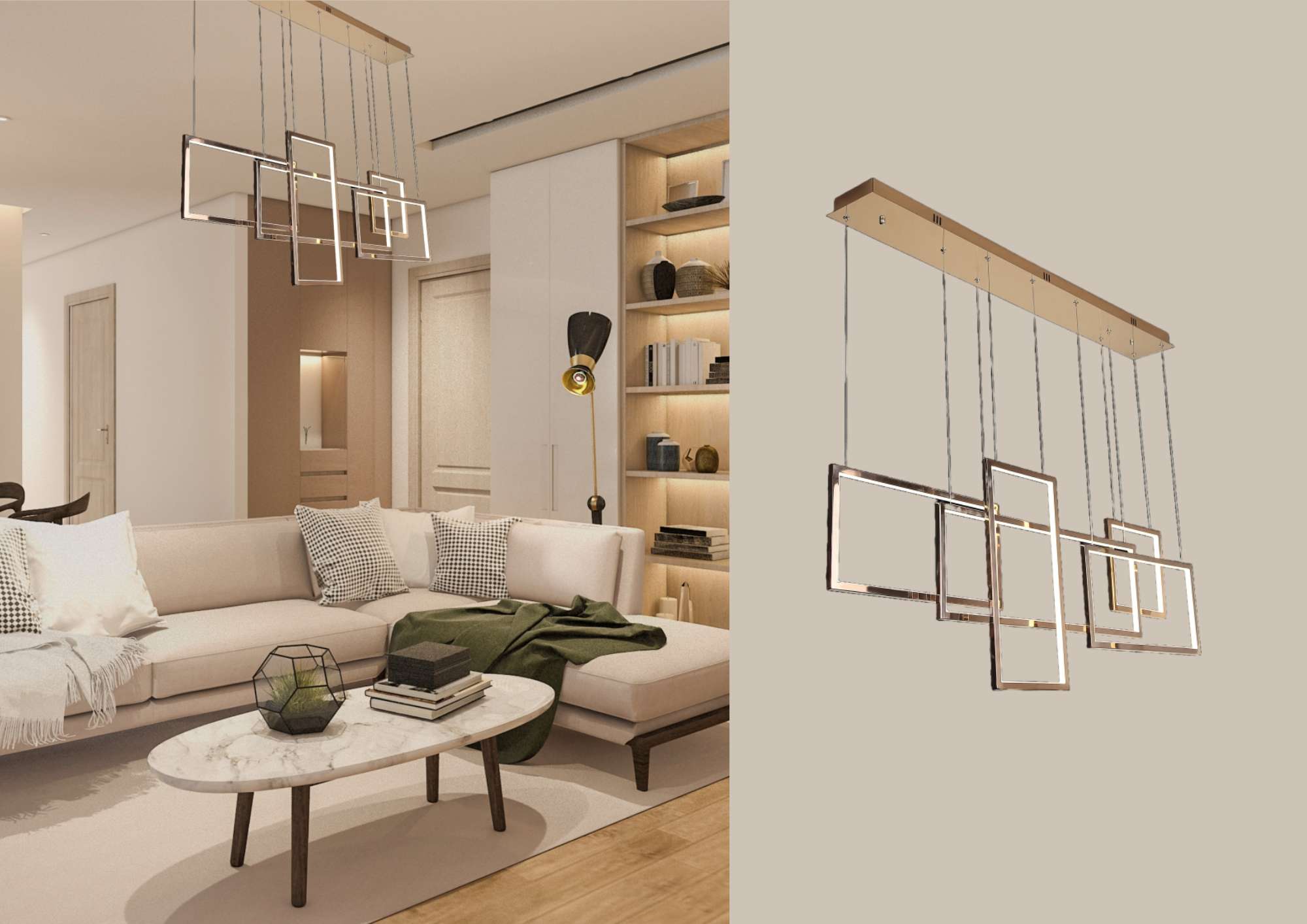 Beyond Lights - Glass Linear Pendant