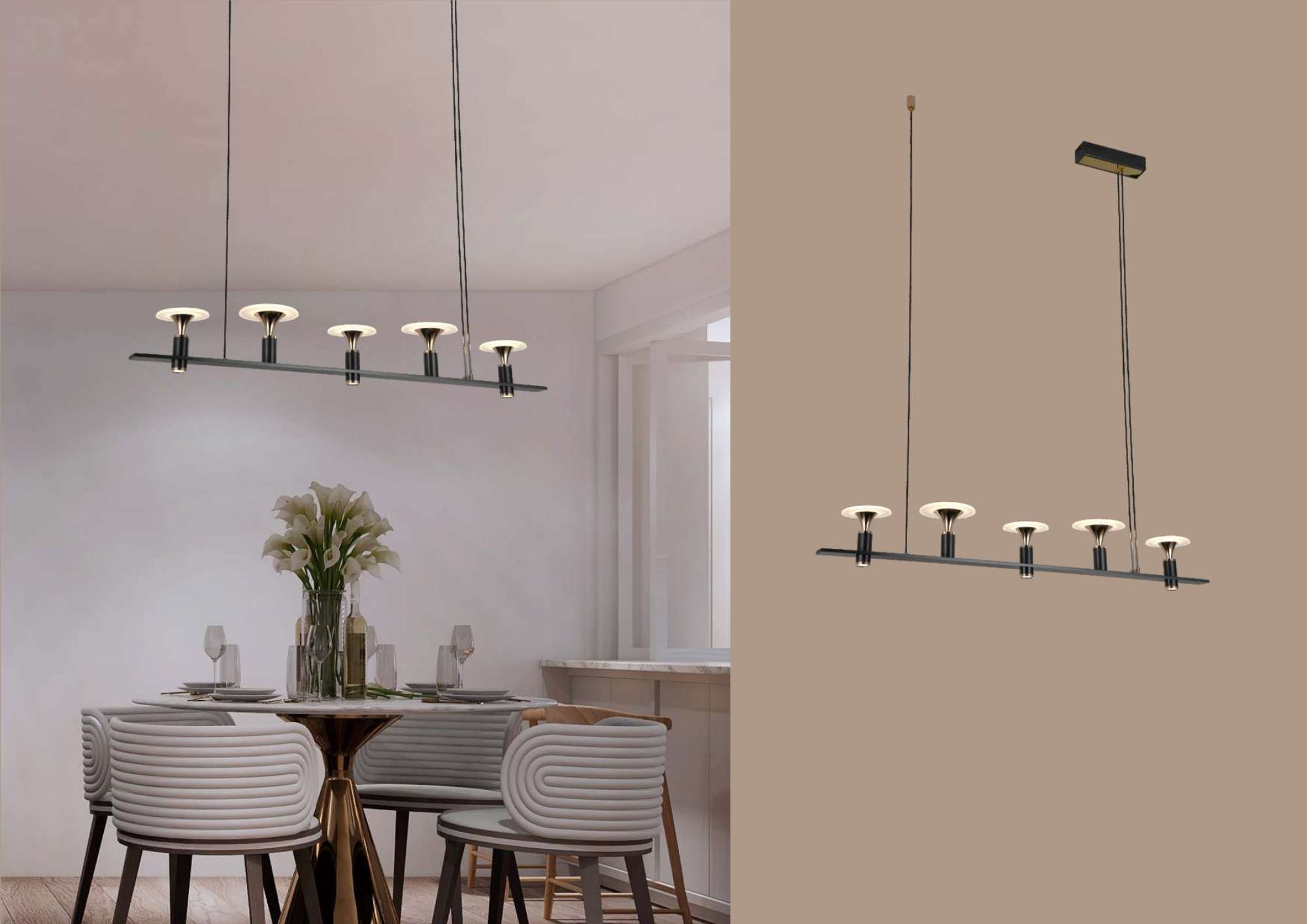 Beyond Lights - Oval Chandelier
