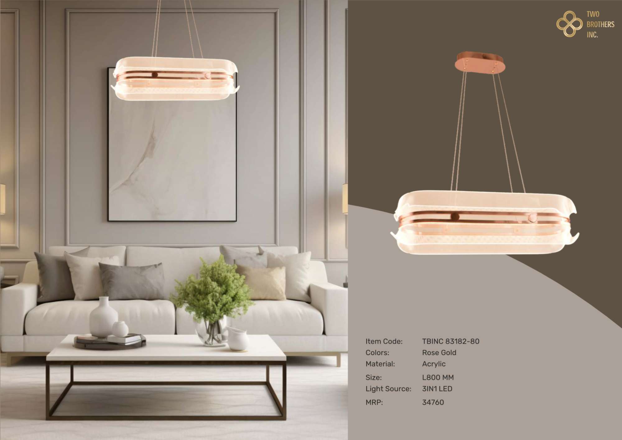 Beyond Lights - Wood Linear Pendant