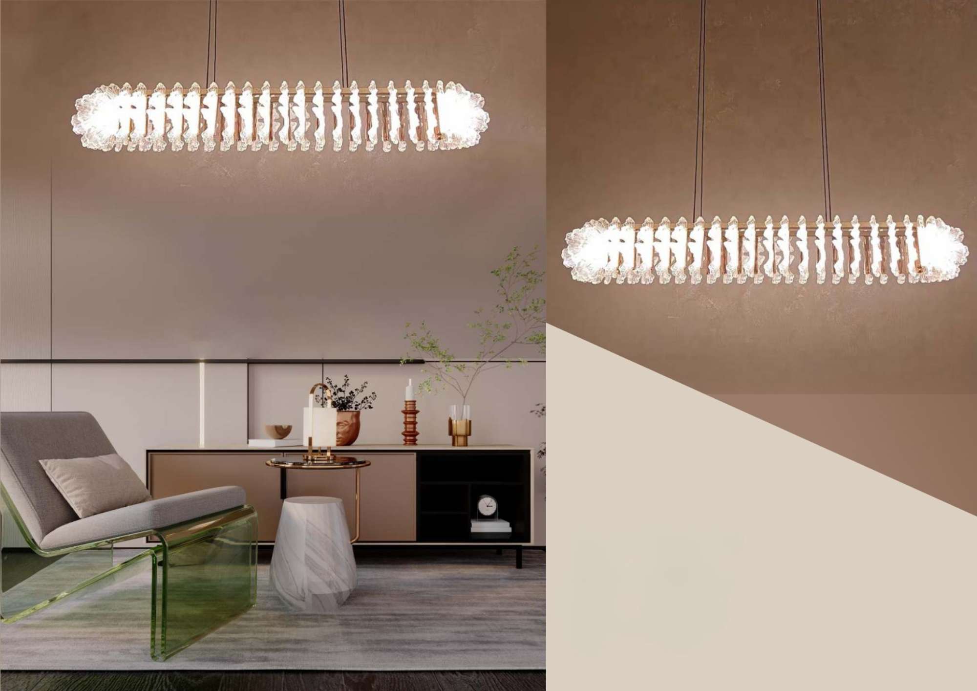 Beyond Lights - Feather Pendant Light