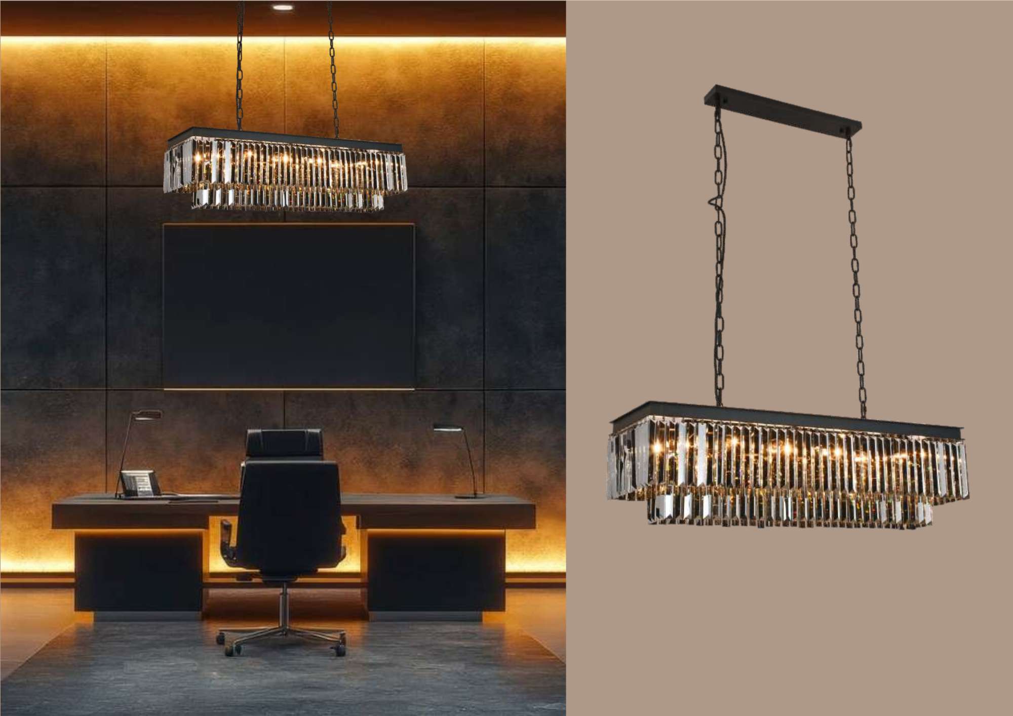 Beyond Lights - Crystal Linear Pendant