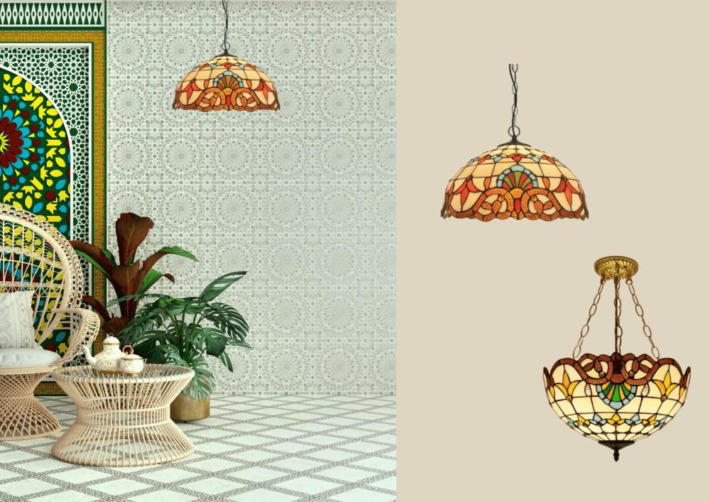 Beyond Lights - Stained Glass Pendant