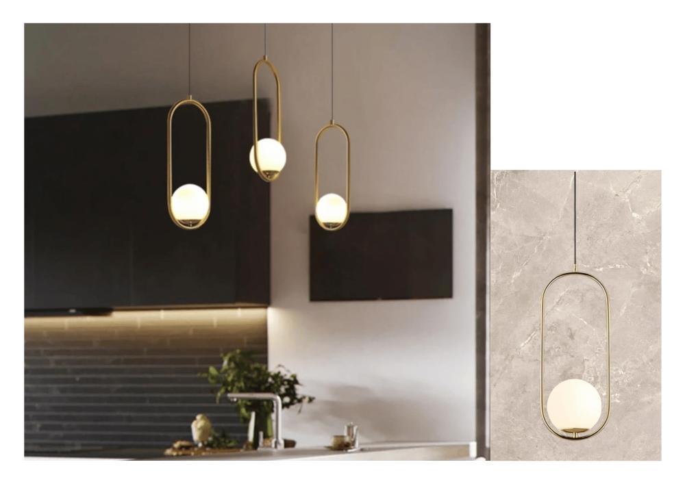 Beyond Lights - Gold Pendant Light