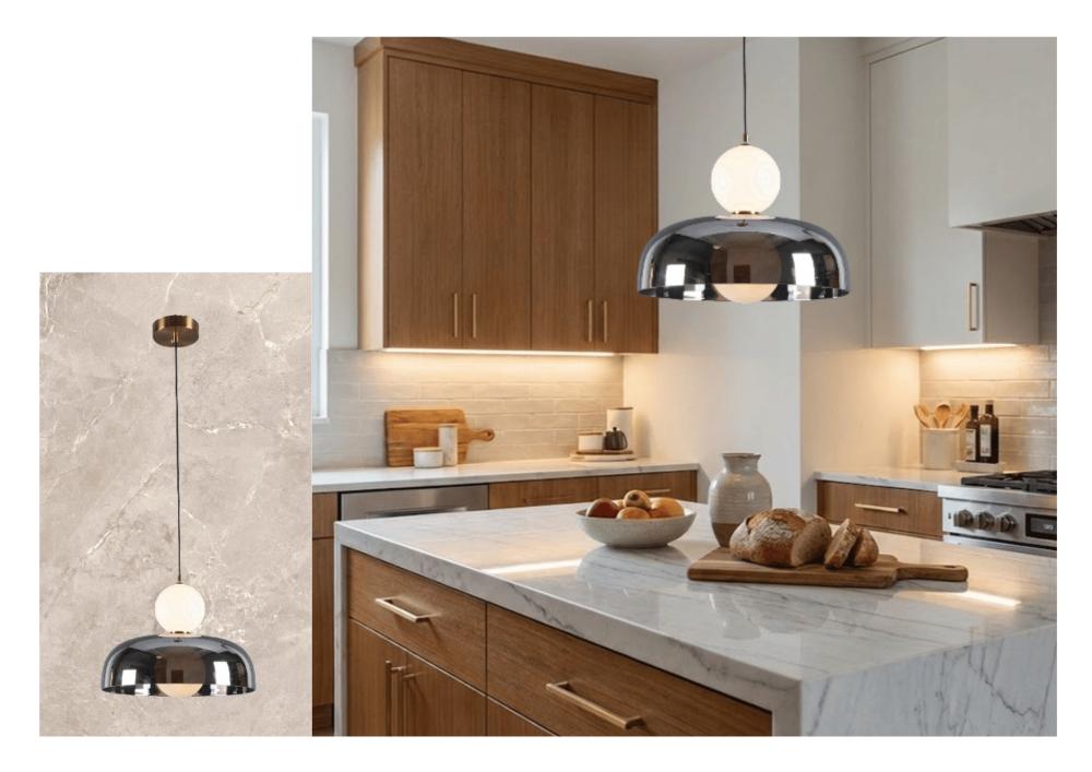 Beyond Lights - Chrome Pendant Light