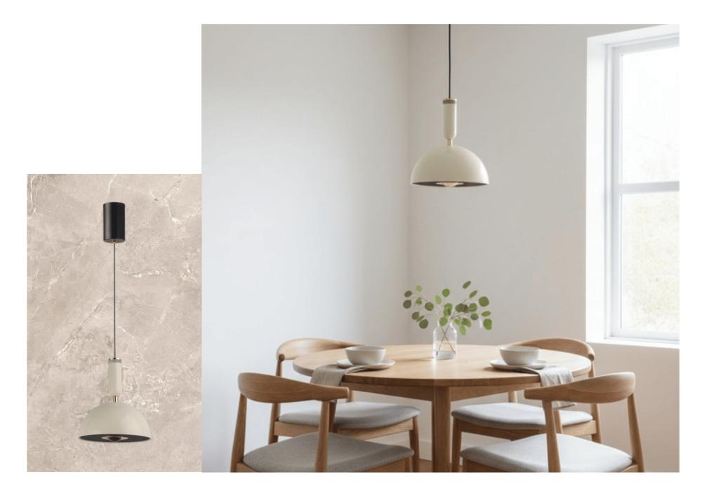 Beyond Lights - White Pendant Lamp