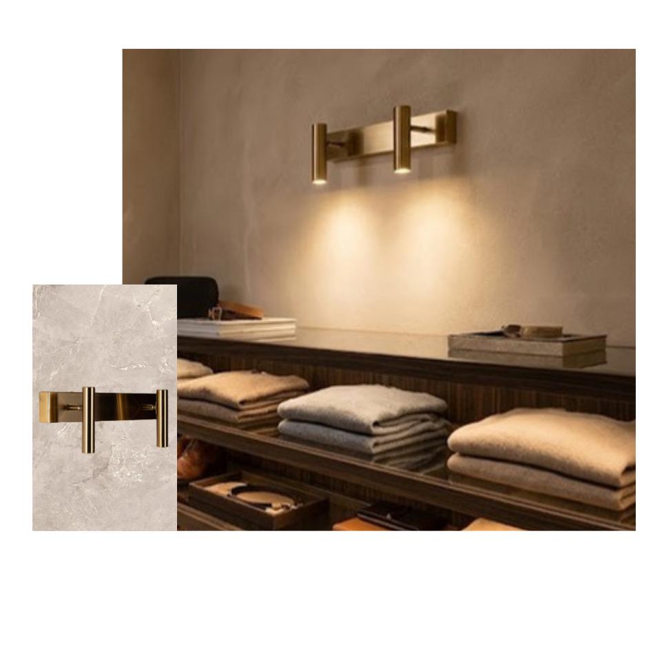 Beyond Lights - Brass Wall Light