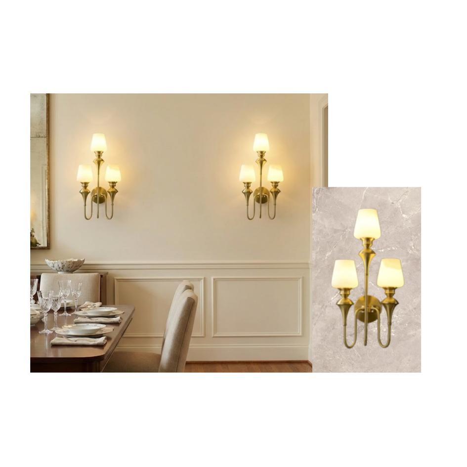 Beyond Lights - Brass Wall Light