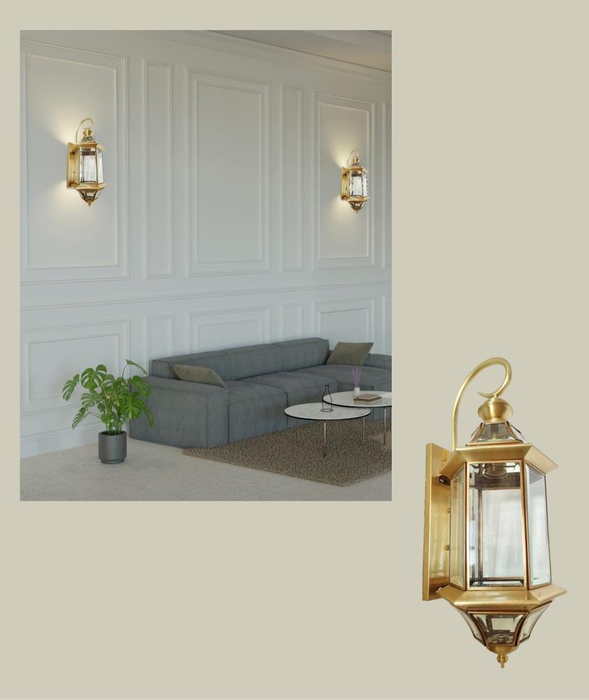 Beyond Lights - Brass Wall Light