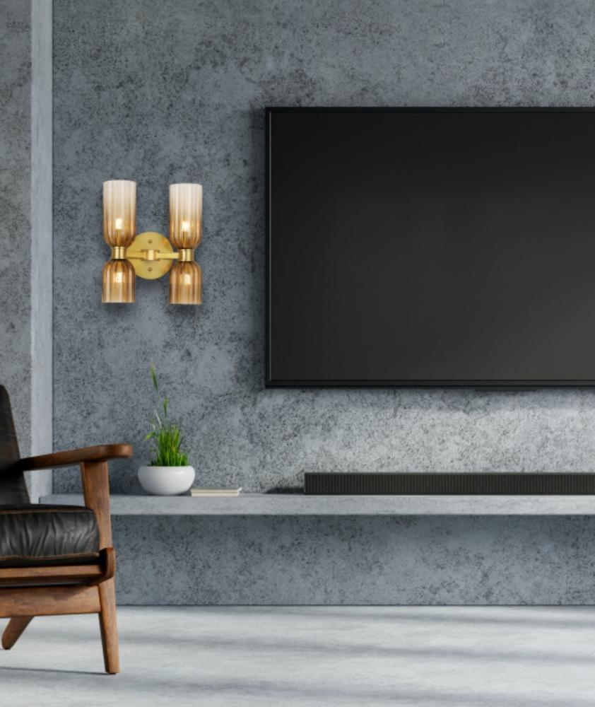 Beyond Lights - Gold Wall Light