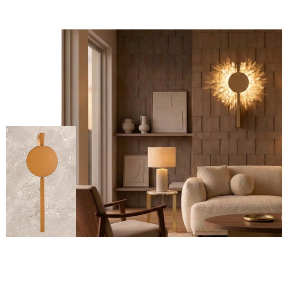 Beyond Lights - Gold Feather Light