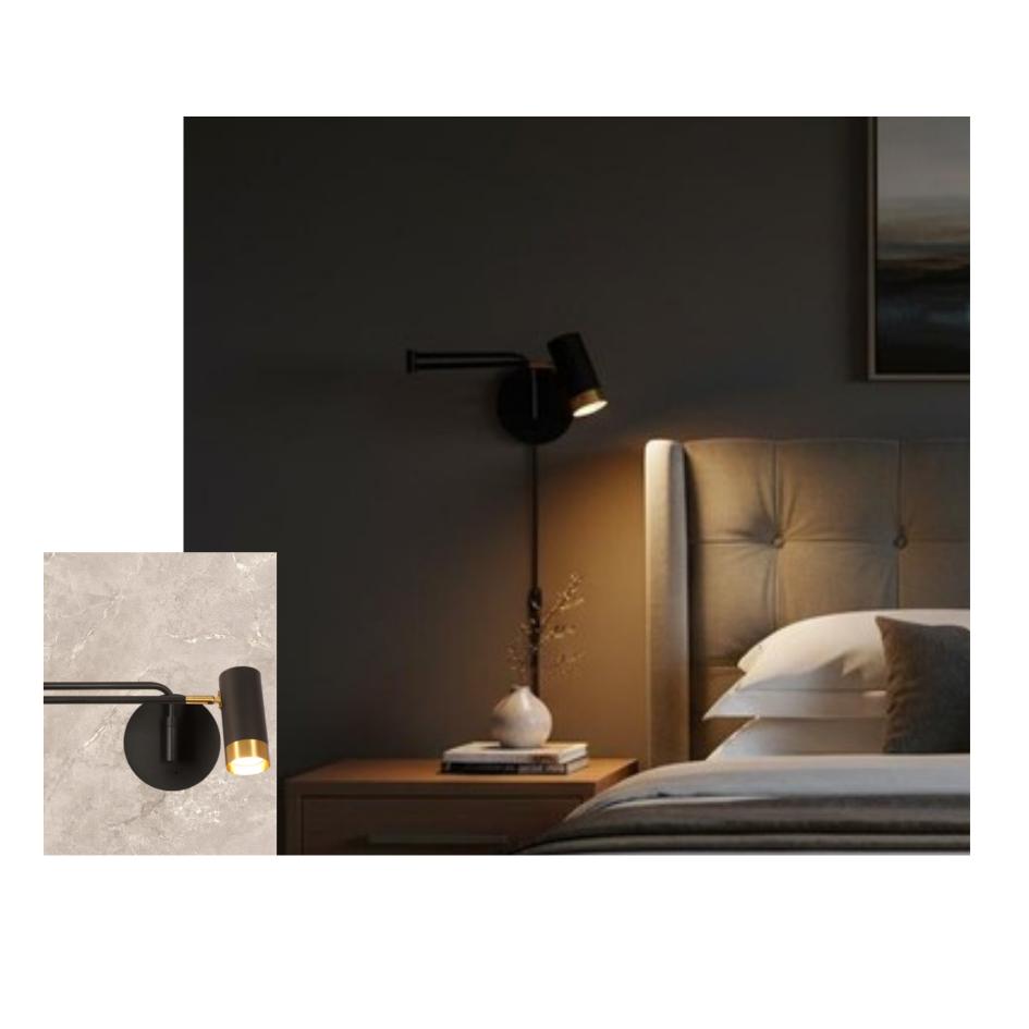 Beyond Lights - Black Wall Light