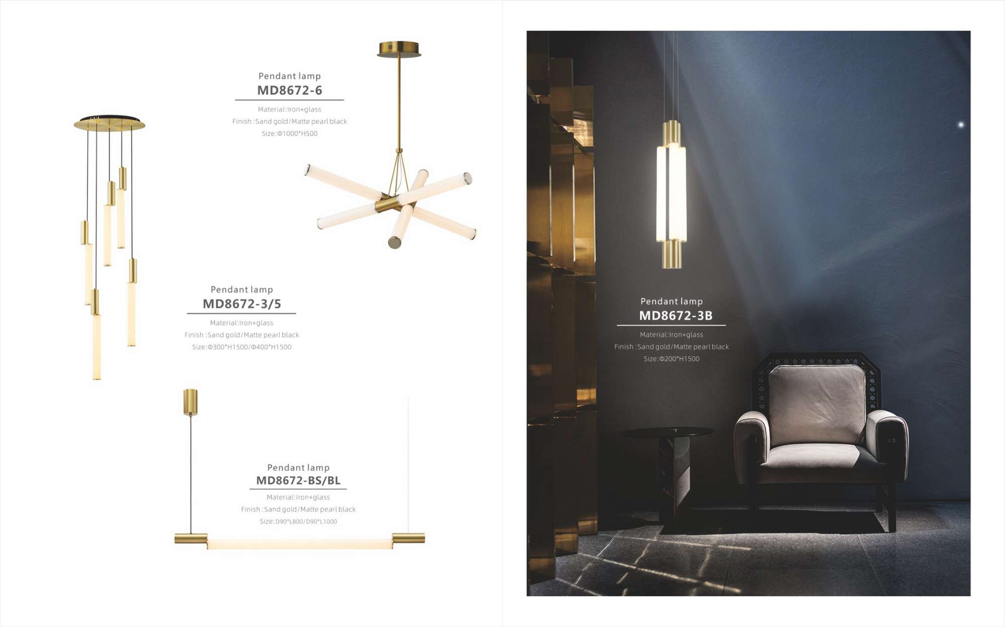 Beyond Lights - Iron Glass Pendant