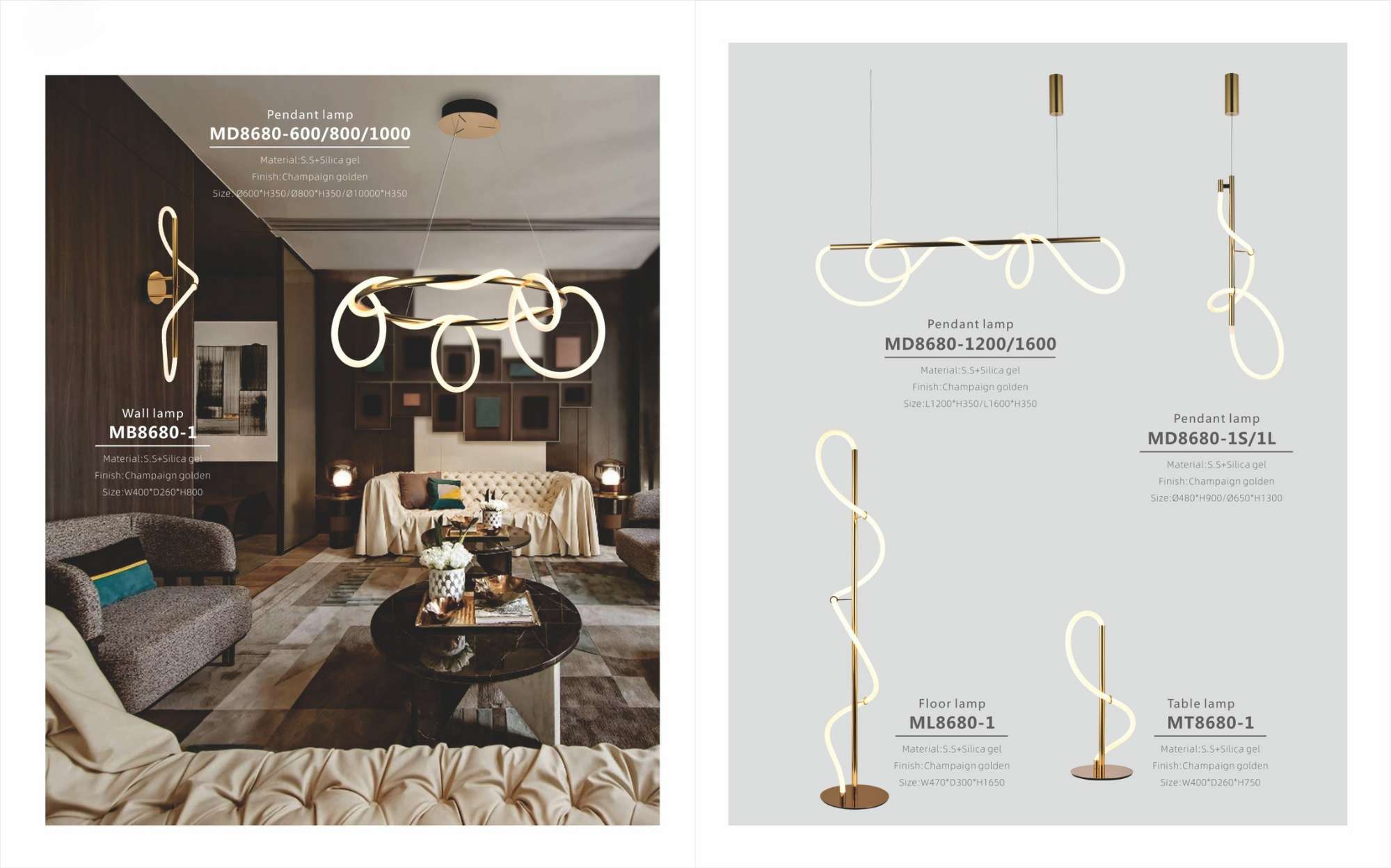 Beyond Lights - Champaign Pendant Lamp