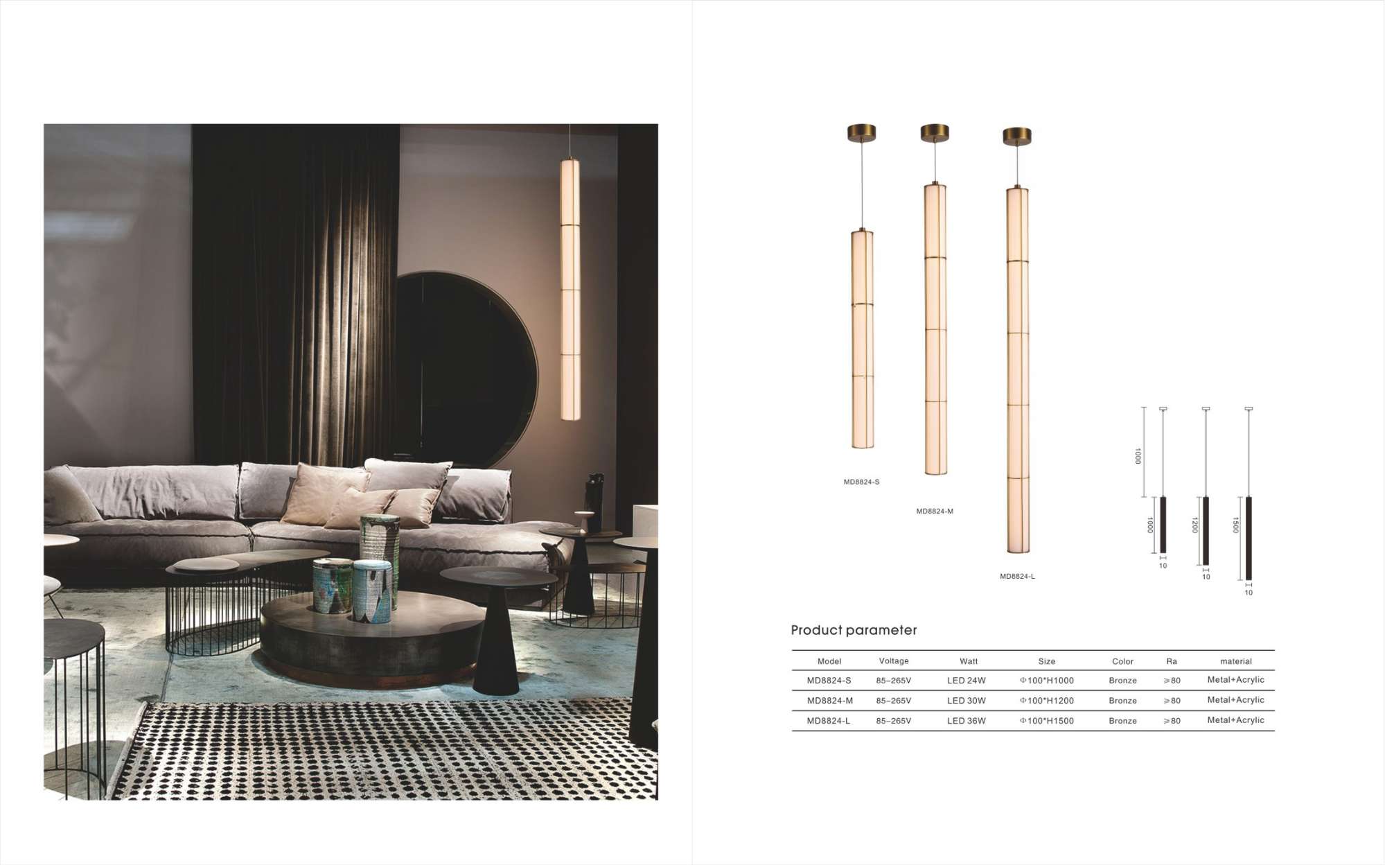 Beyond Lights - Bronze Pendant Lamp