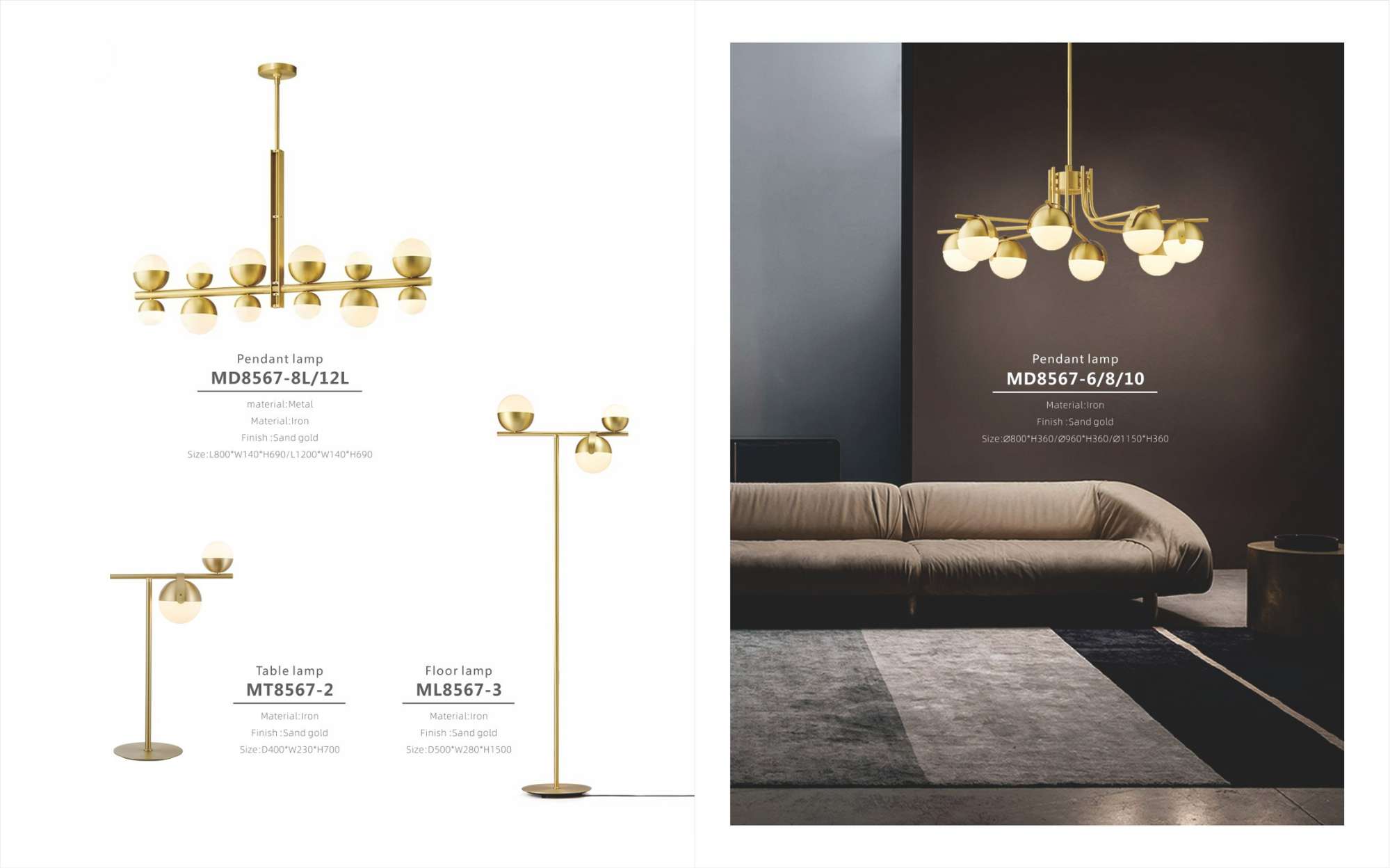 Beyond Lights - Sand Gold Pendant