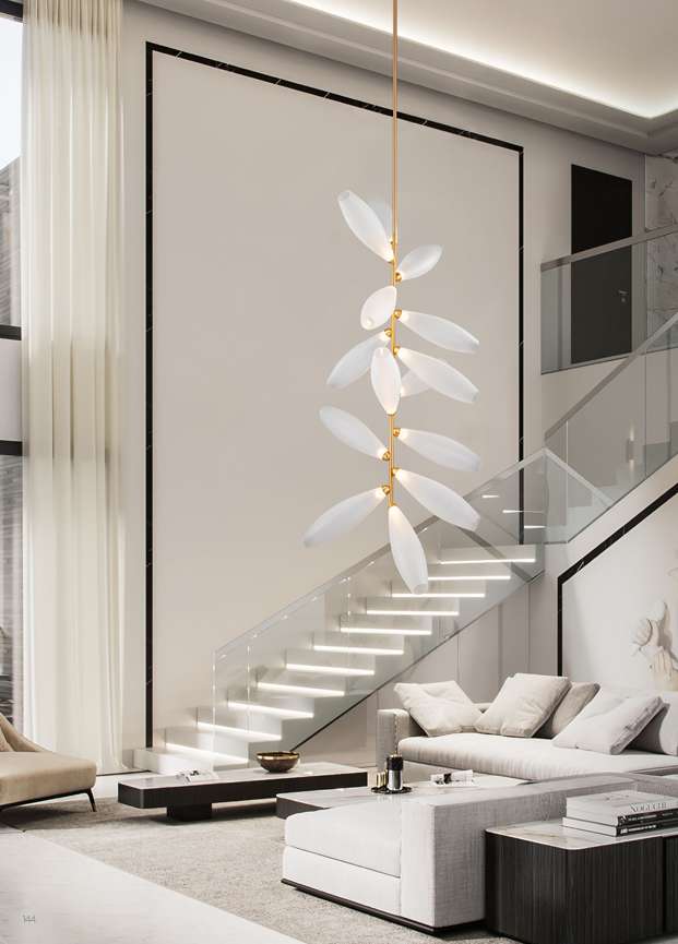 Beyond Lights - Glass Leaf Chandelier