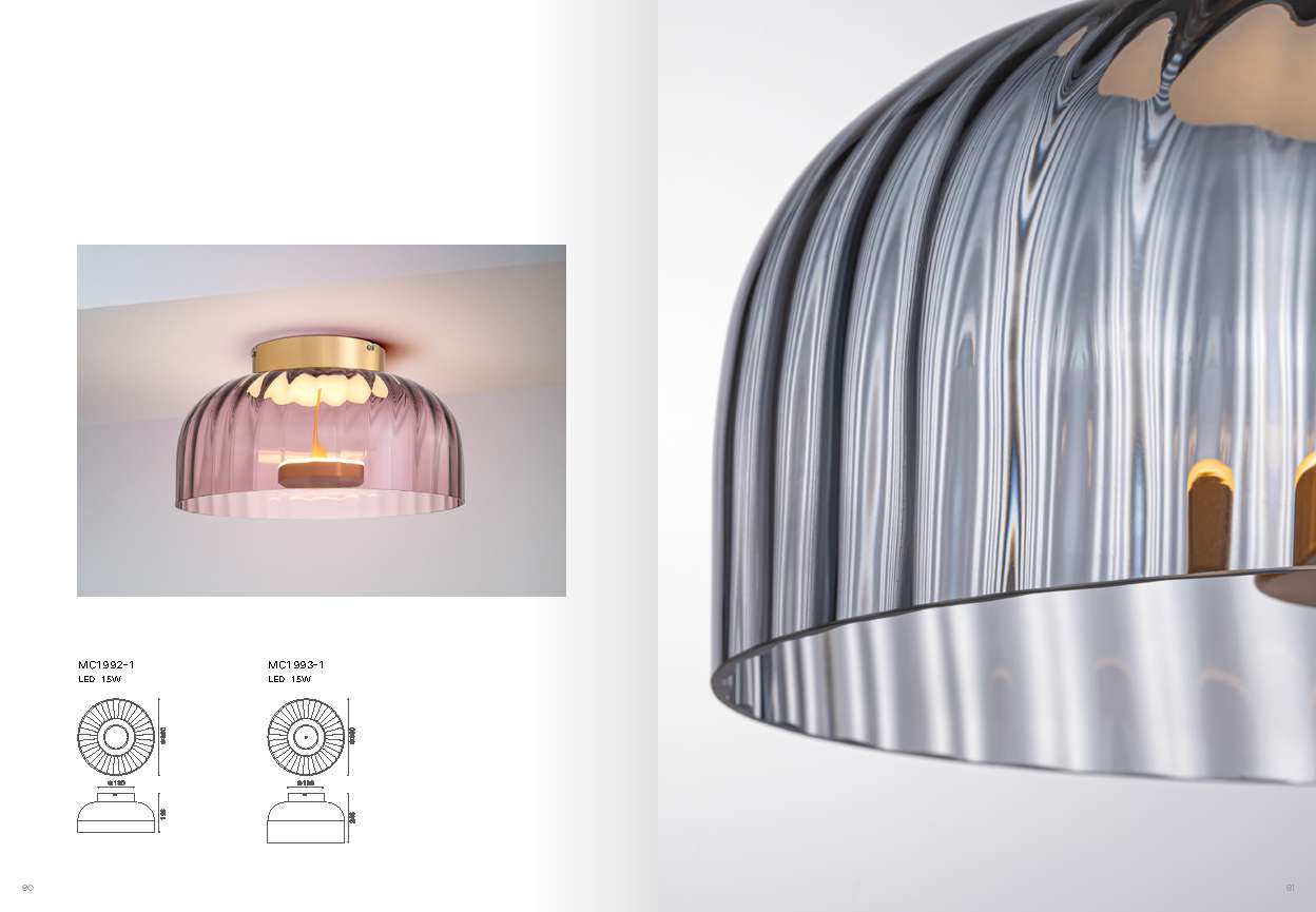 Beyond Lights - Glass Ceiling Light