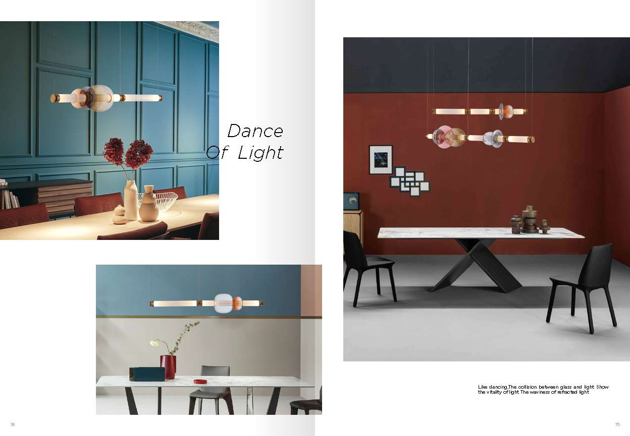 Beyond Lights - Glass Linear Hanging