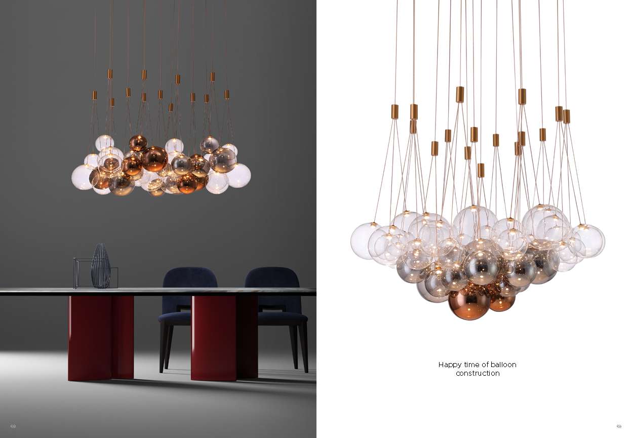Beyond Lights - Glass Bubble Chandelier