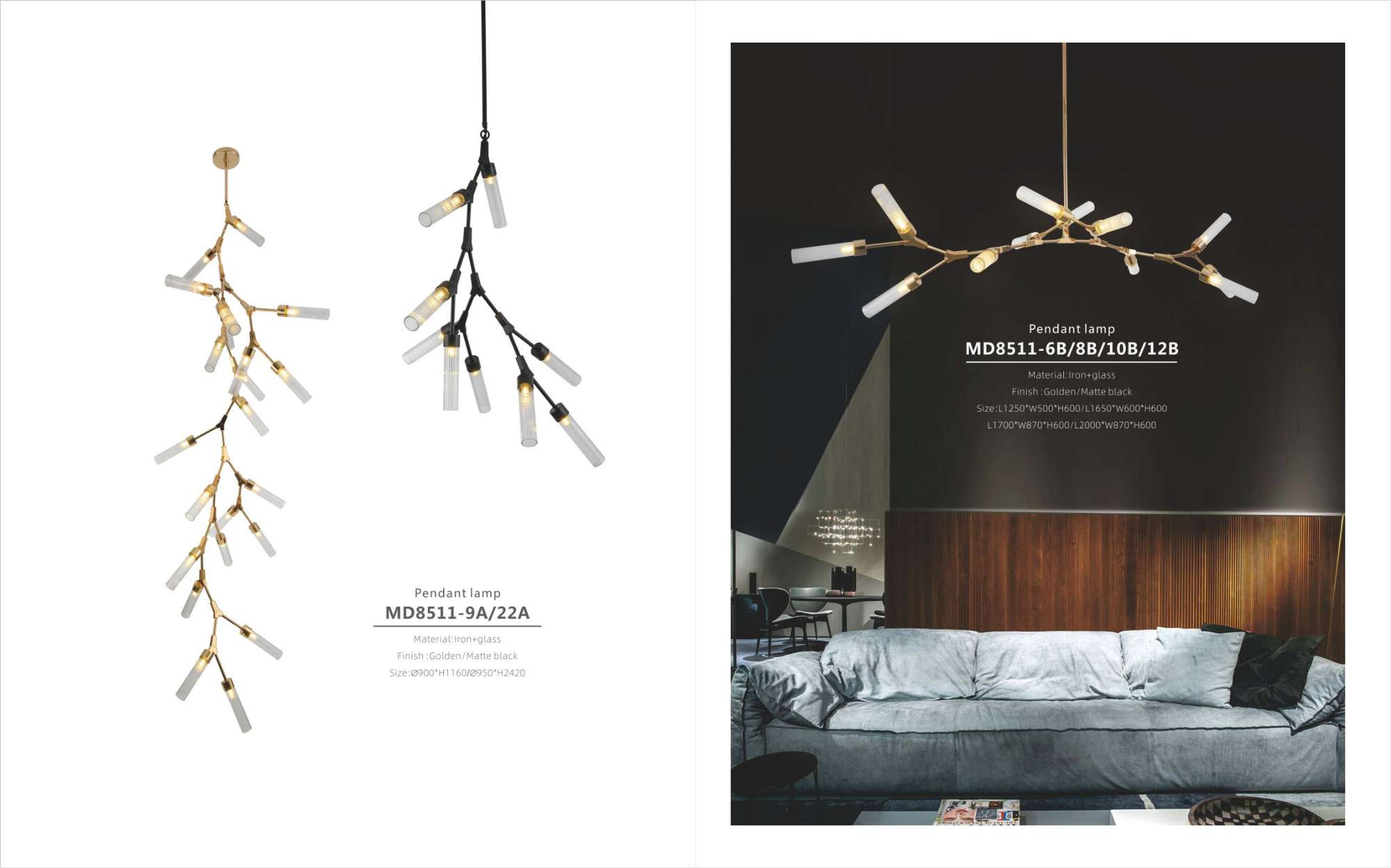 Beyond Lights - Glass Branch Chandelier