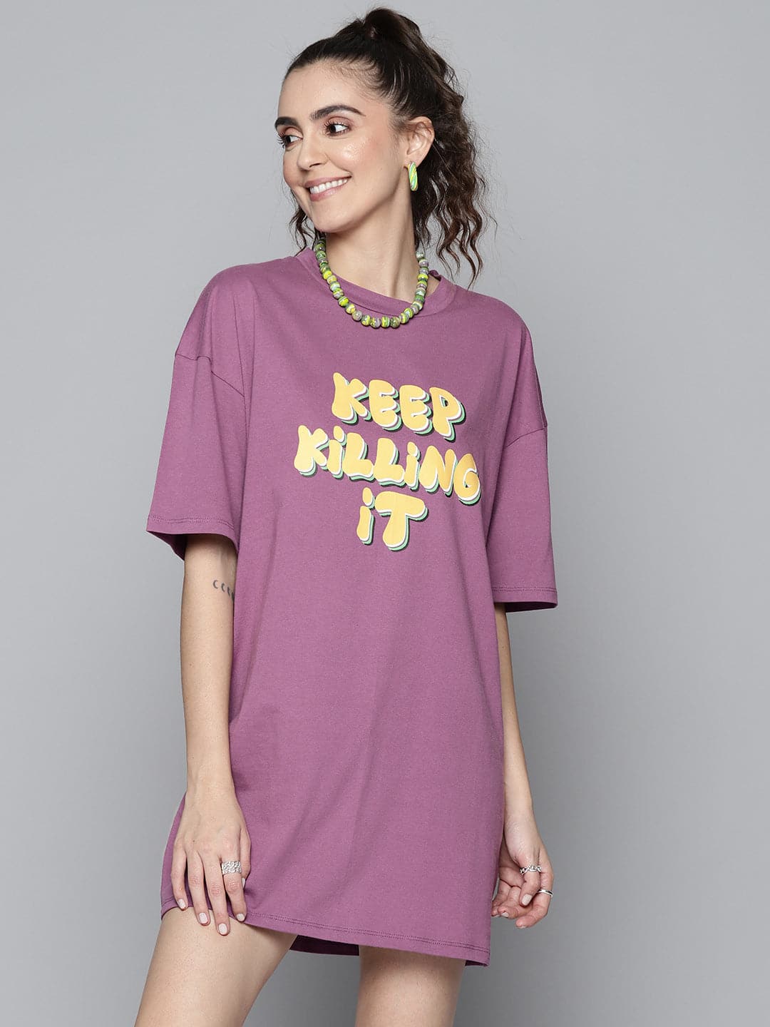 Blossom Boutique - Classic Striped T-Shirt Dress
