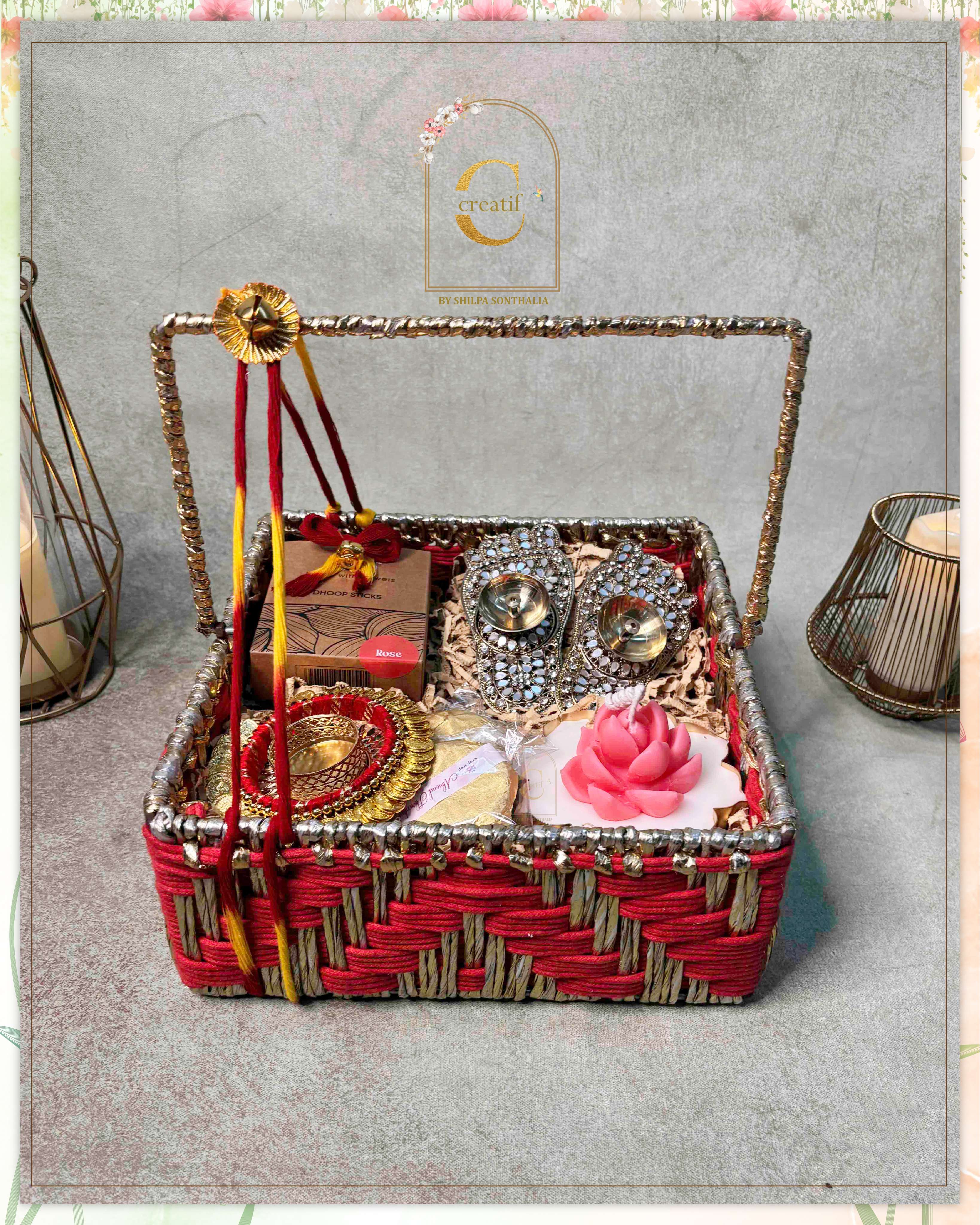 Red Ghungroo Basket
