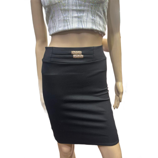 Classic Black Blazer & Skirt Set