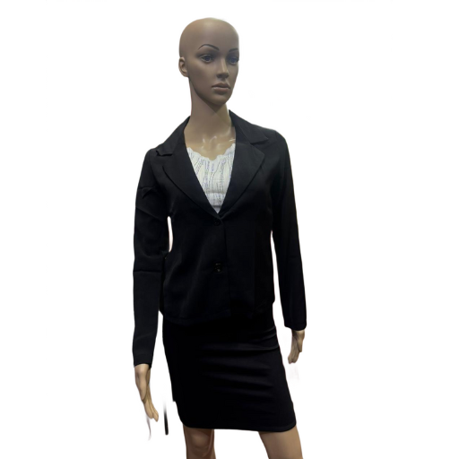 Girlfriend - Classic Black Blazer & Skirt Set