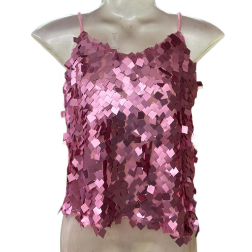 Girlfriend - Pink  Sequin Camisole