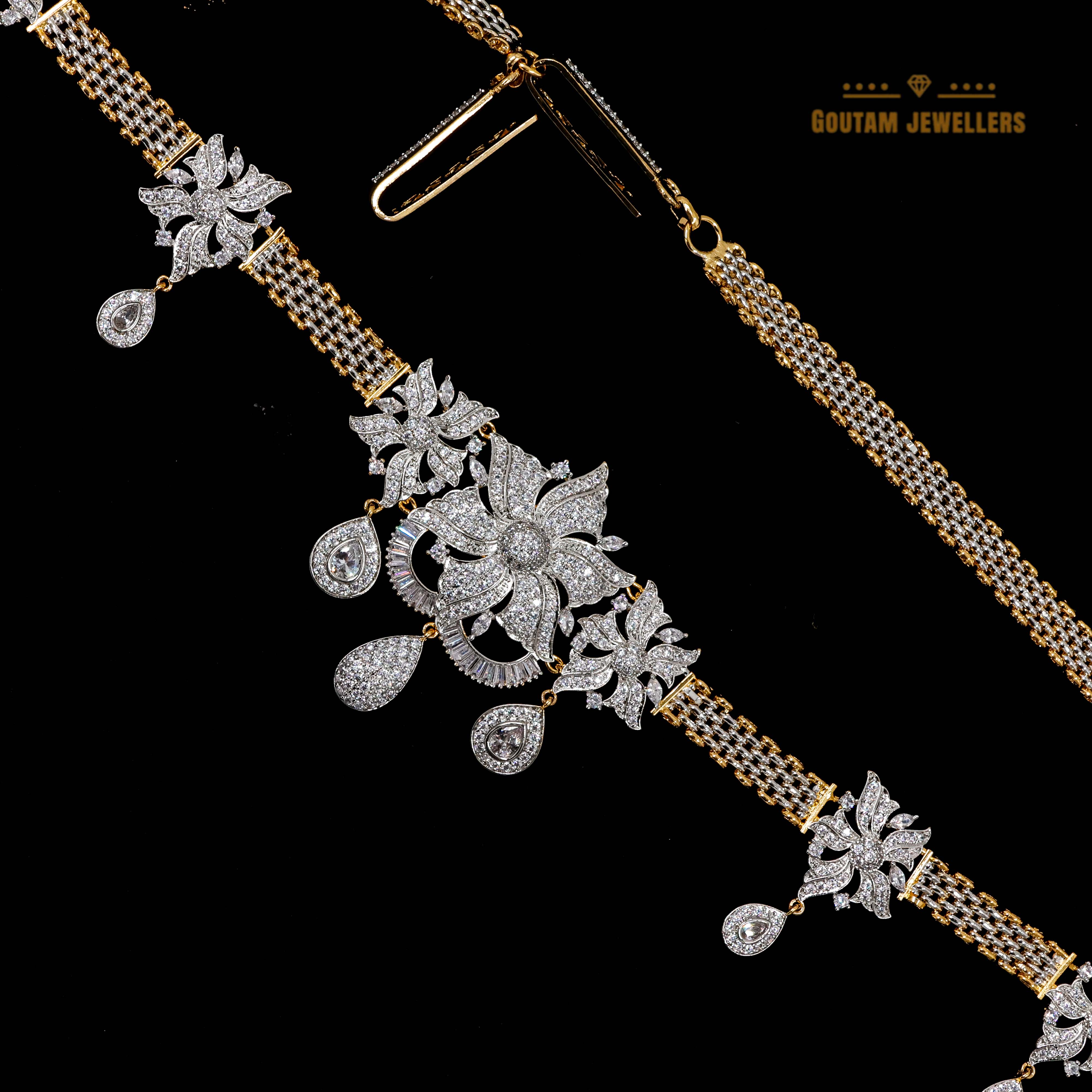 Goutam Jewellers By Ashok Rathod - Cz Regular big ful Kandora