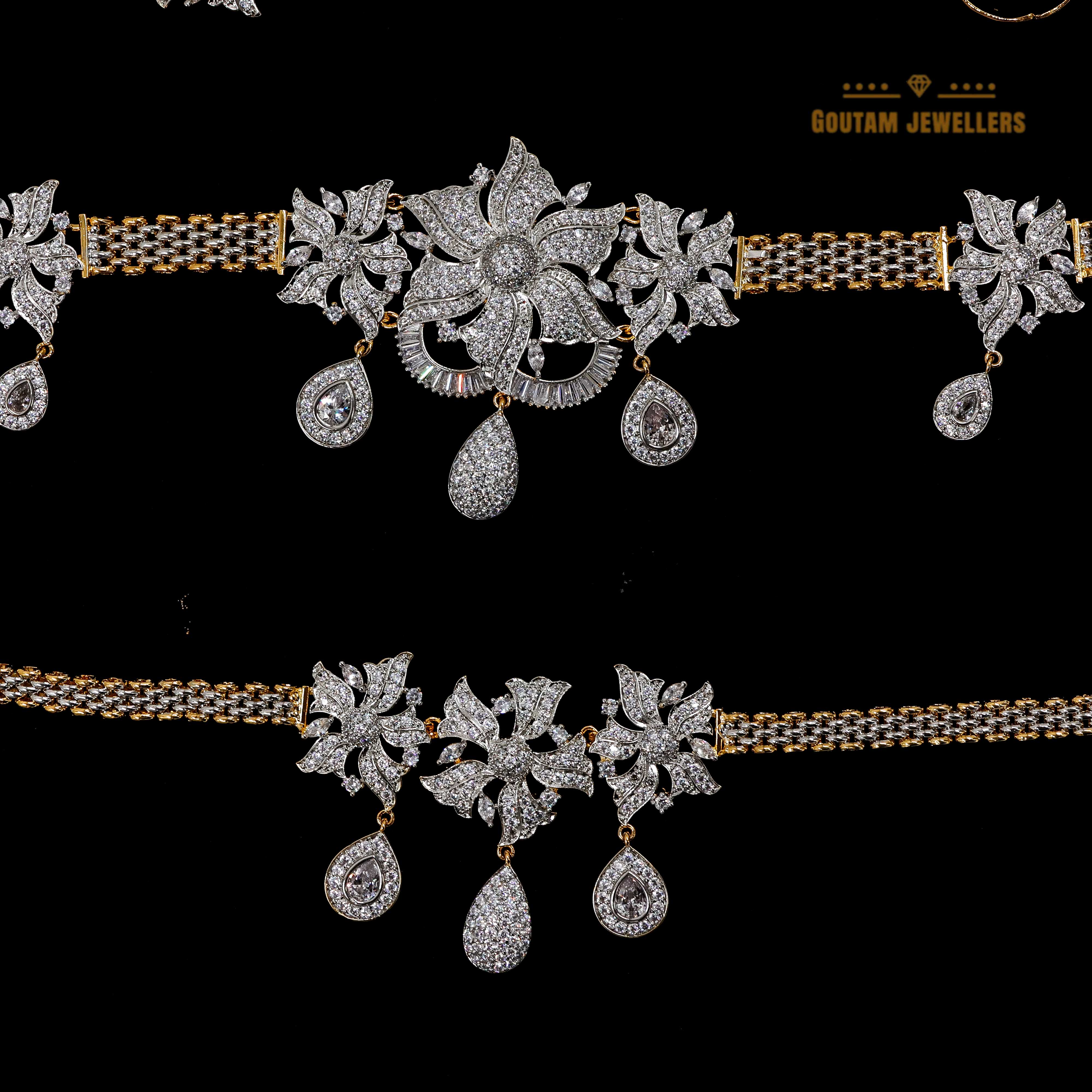 Goutam Jewellers By Ashok Rathod - Cz Hathphool,Kandora,Bajuban Set