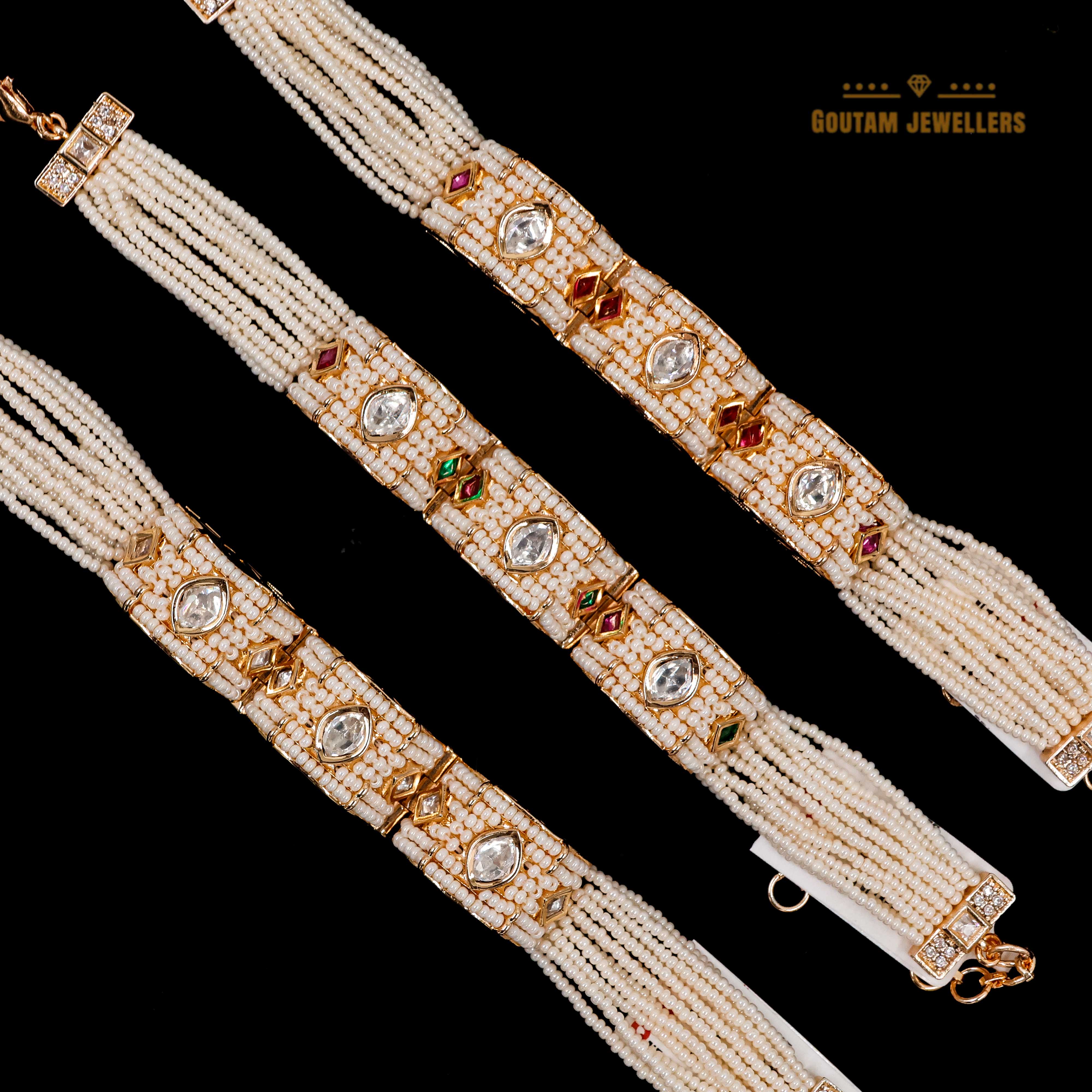 Goutam Jewellers By Ashok Rathod - Moti Polki Gajra