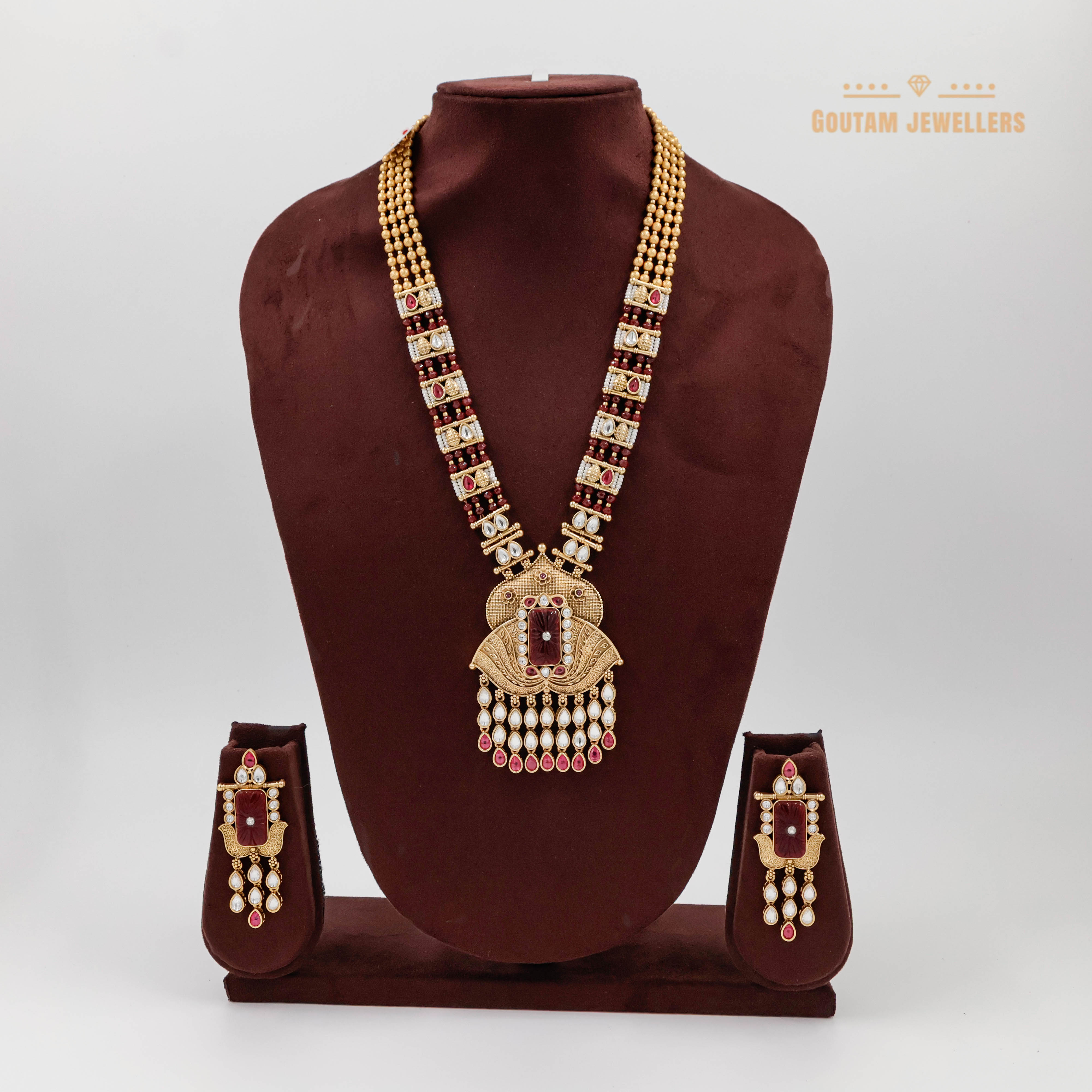 Goutam Jewellers By Ashok Rathod - Rajwadi Antique Designer Long Necklace Set