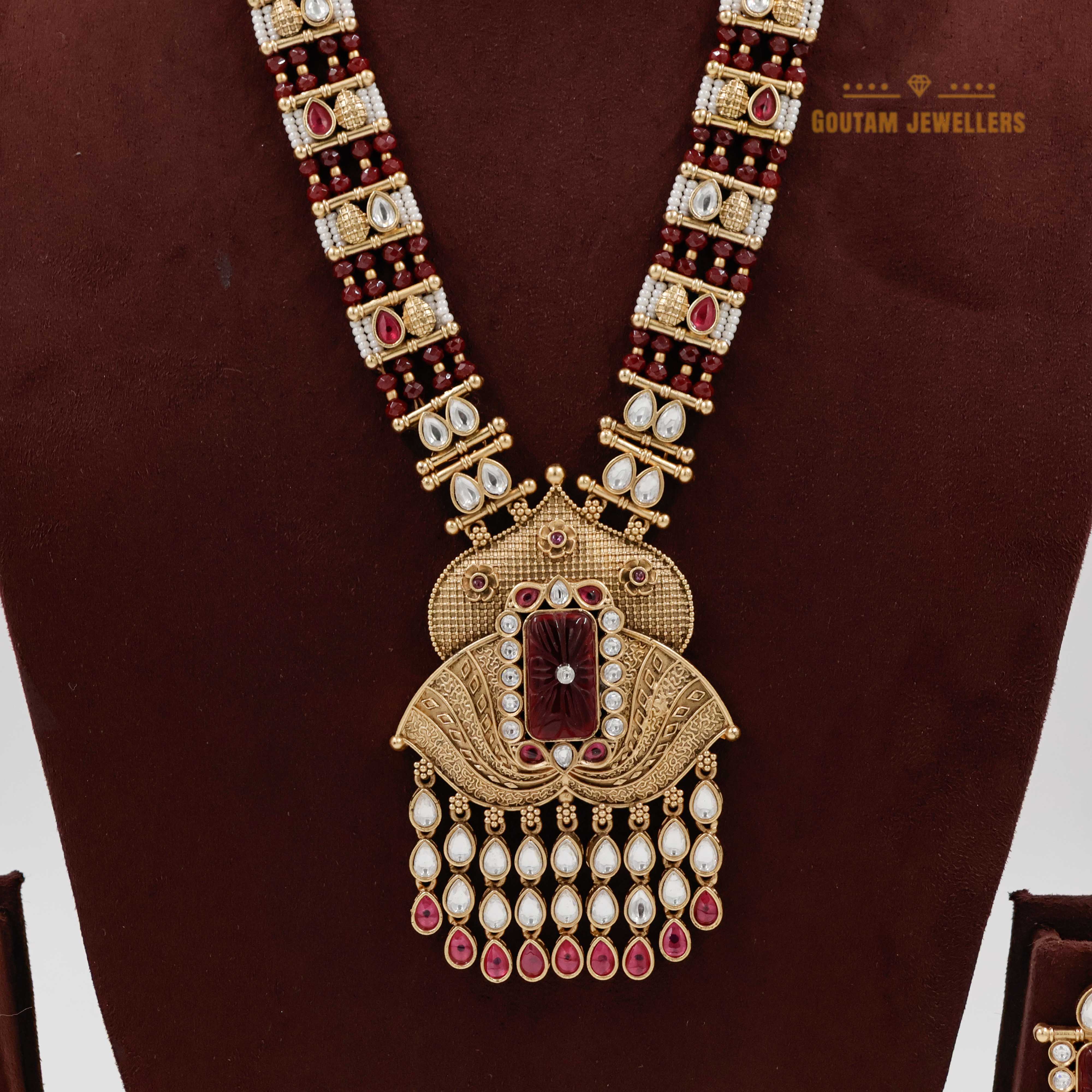 Goutam Jewellers By Ashok Rathod - Rajwadi Antique Designer Long Necklace Set