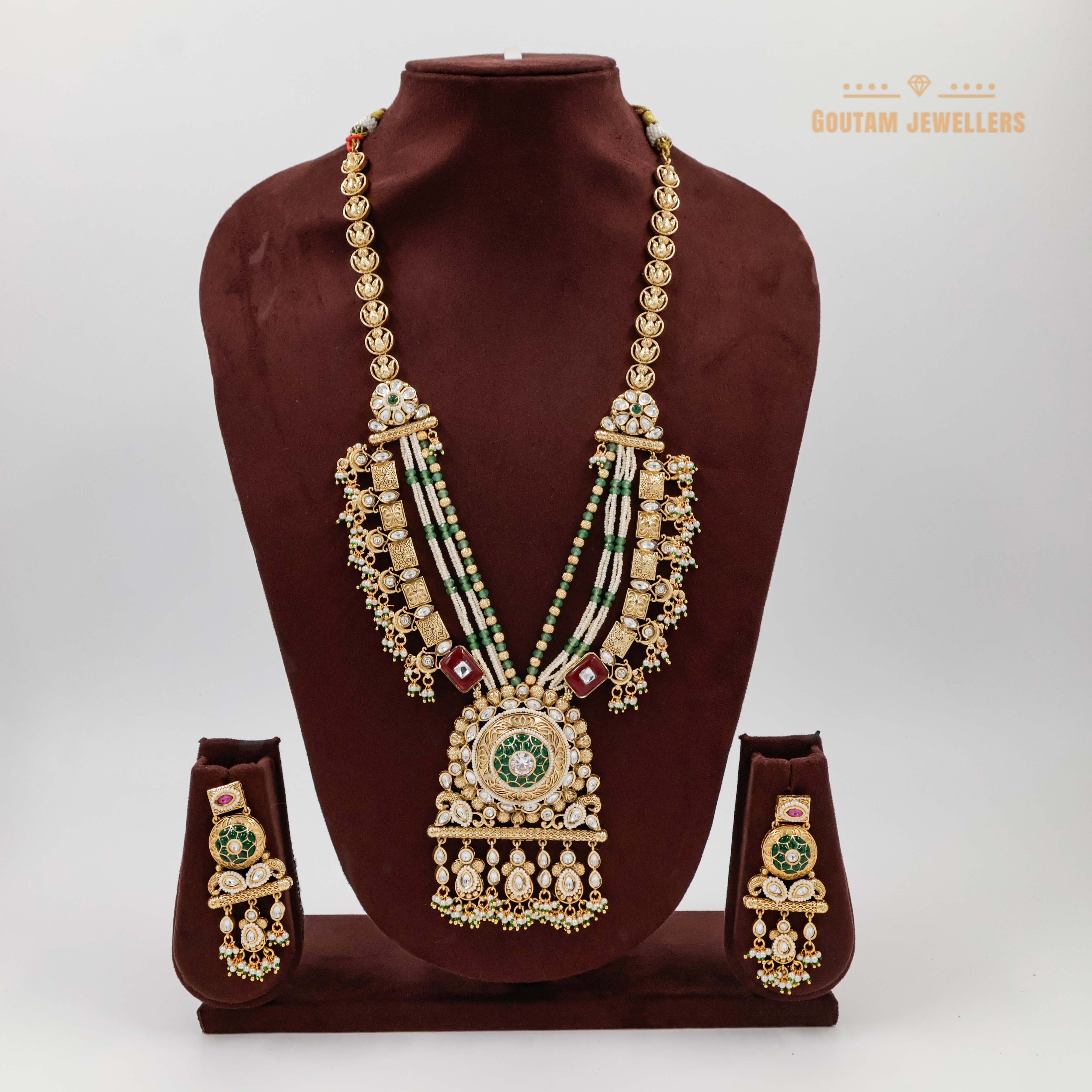 Goutam Jewellers By Ashok Rathod - Vinu Antique Designer Necklace Set