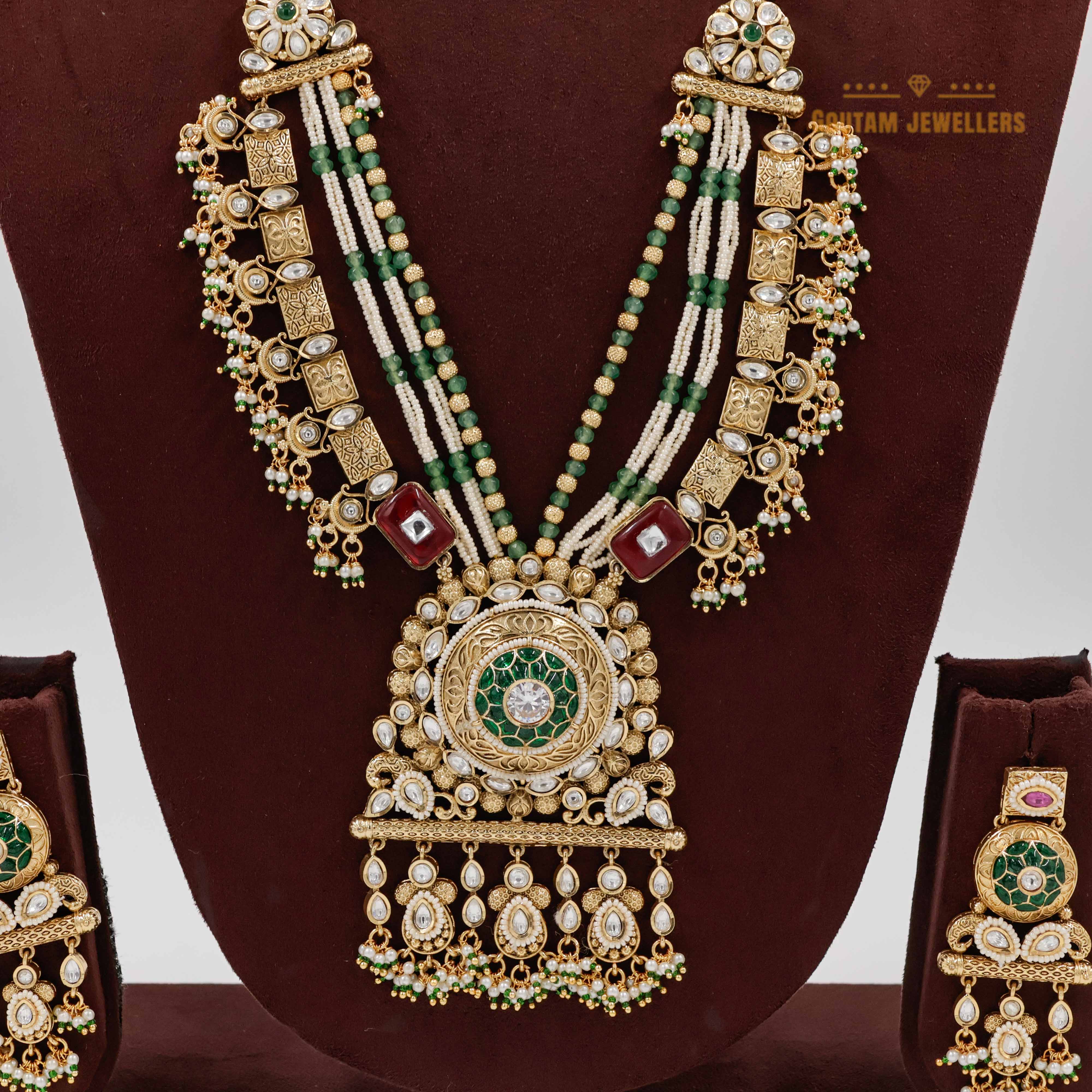 Goutam Jewellers By Ashok Rathod - Vinu Antique Designer Necklace Set